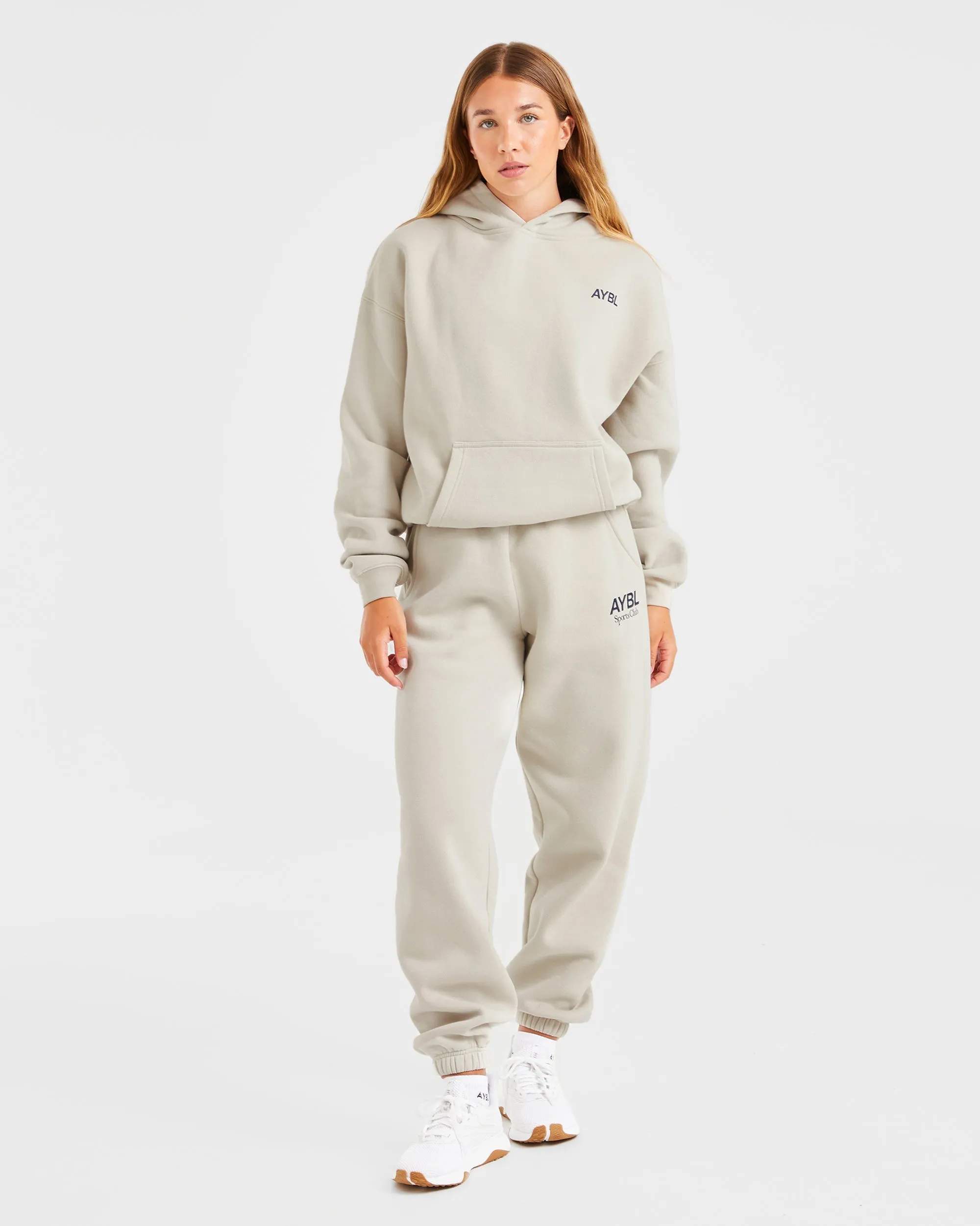 AYBL Sports Club Oversized Joggers - Sand/Navy sold by AYBL product image thumbnail 3