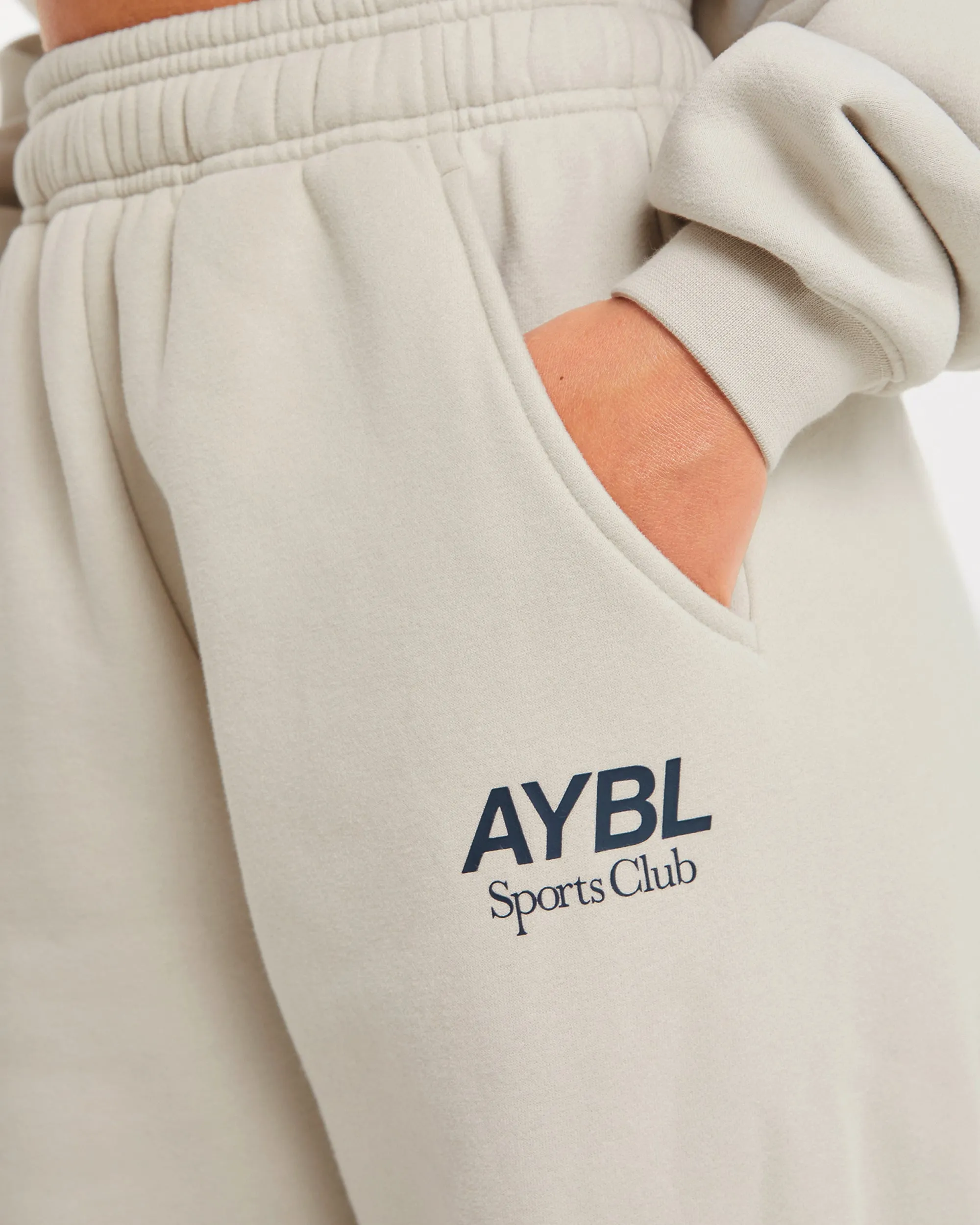 AYBL Sports Club Oversized Joggers - Sand/Navy sold by AYBL product image thumbnail 5