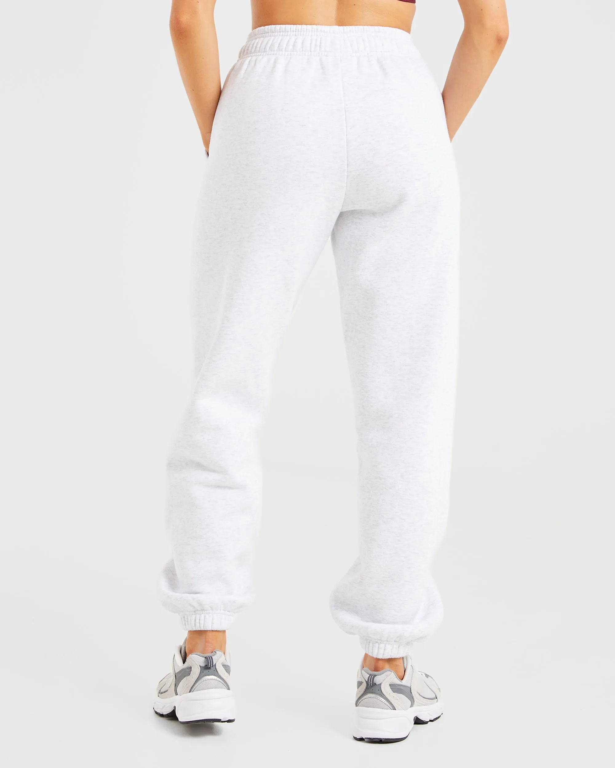 AYBL Sports Club Oversized Joggers - Grey Marl/Burgundy sold by AYBL product image thumbnail 2