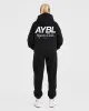 AYBL Sports Club Oversized Hoodie - Black/White sold by AYBL