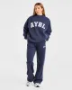 Varsity Oversized Sweatshirt - Navy sold by AYBL