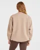 Varsity Oversized Sweatshirt - Latte Brown sold by AYBL