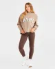 Varsity Oversized Sweatshirt - Latte Brown sold by AYBL