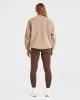 Varsity Oversized Sweatshirt - Latte Brown sold by AYBL