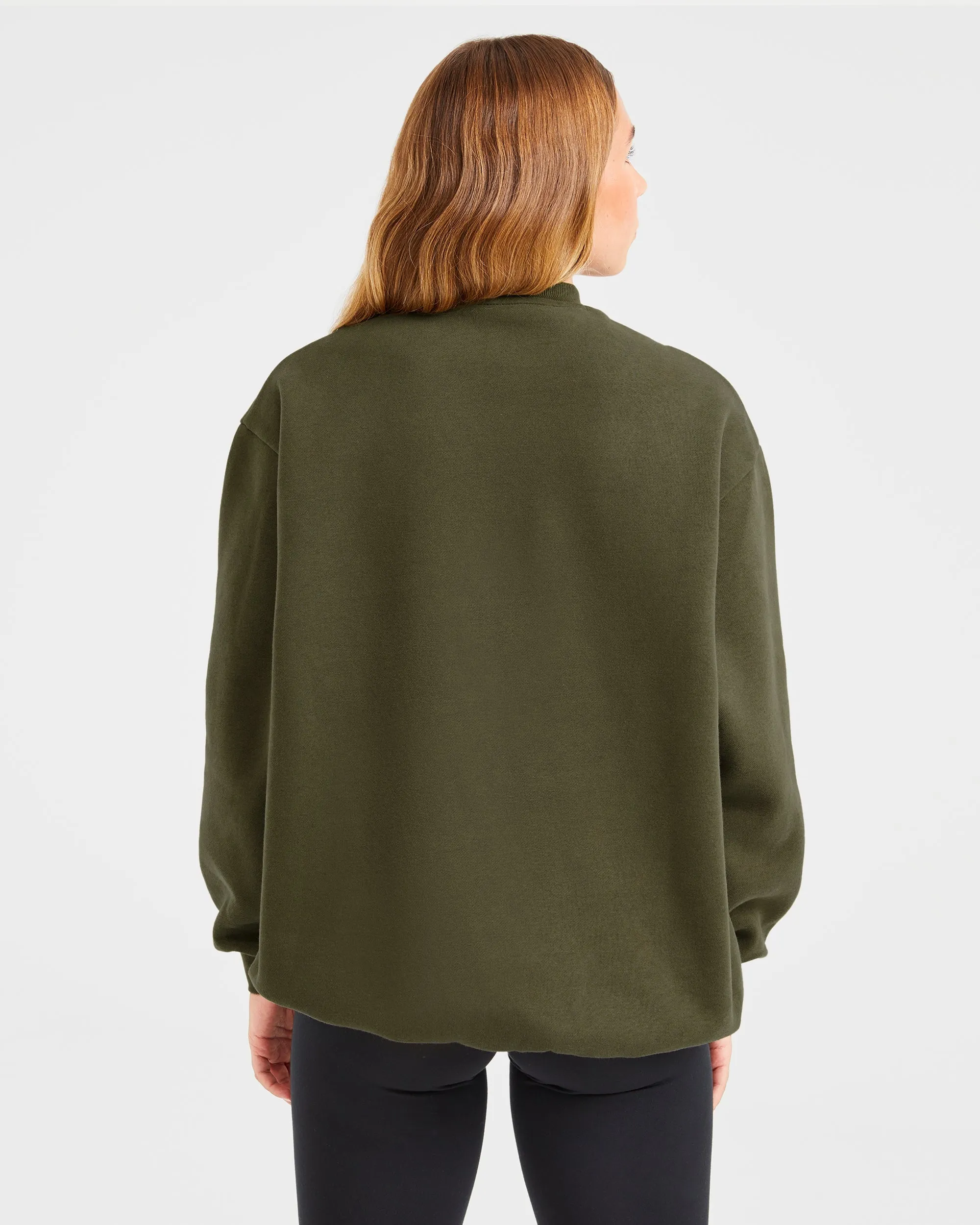 Varsity Oversized Sweatshirt - Khaki sold by AYBL product image thumbnail 2