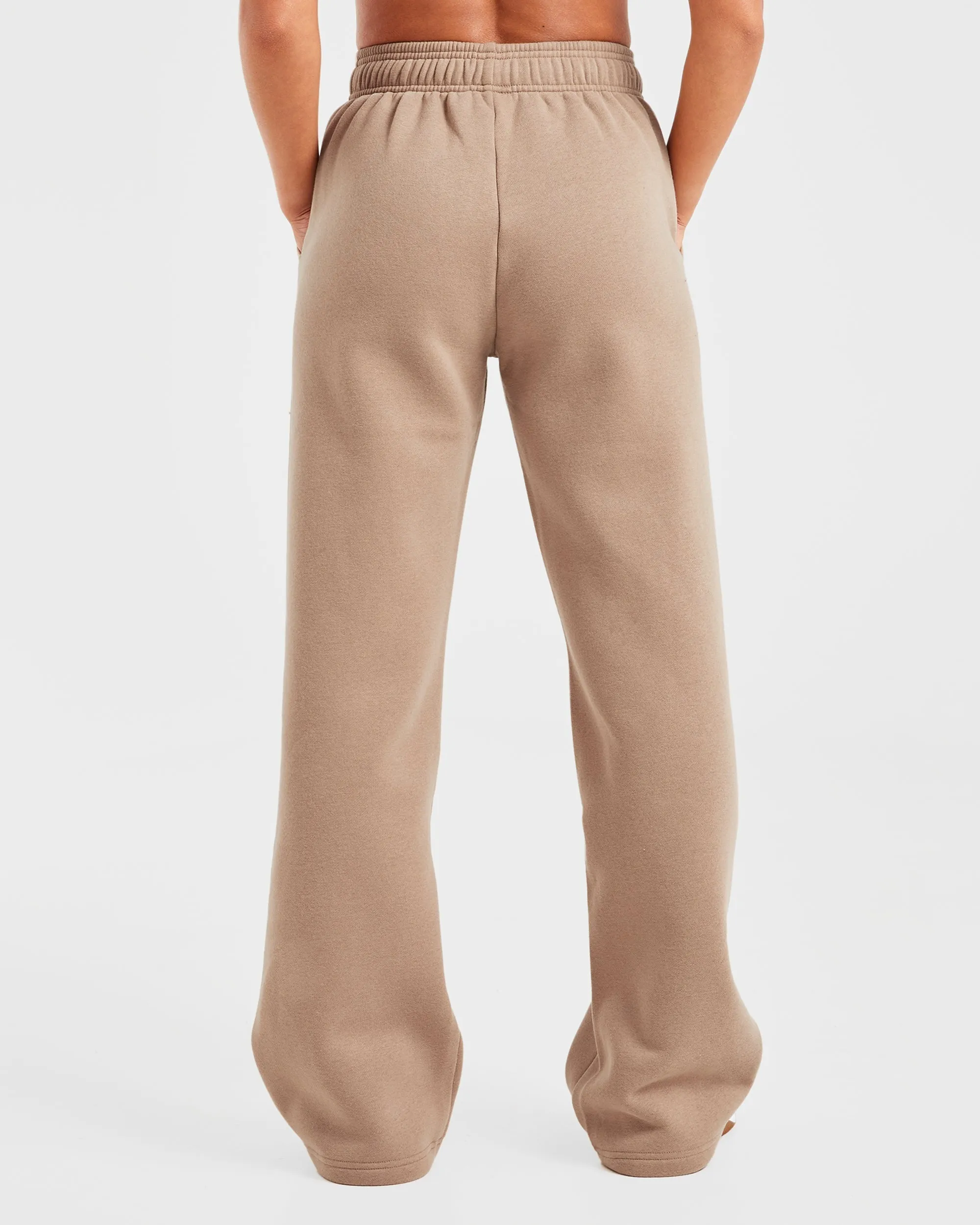 Varsity Oversized Straight Leg Joggers - Latte Brown sold by AYBL product image thumbnail 2