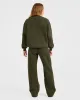 Varsity Oversized Straight Leg Joggers - Khaki sold by AYBL