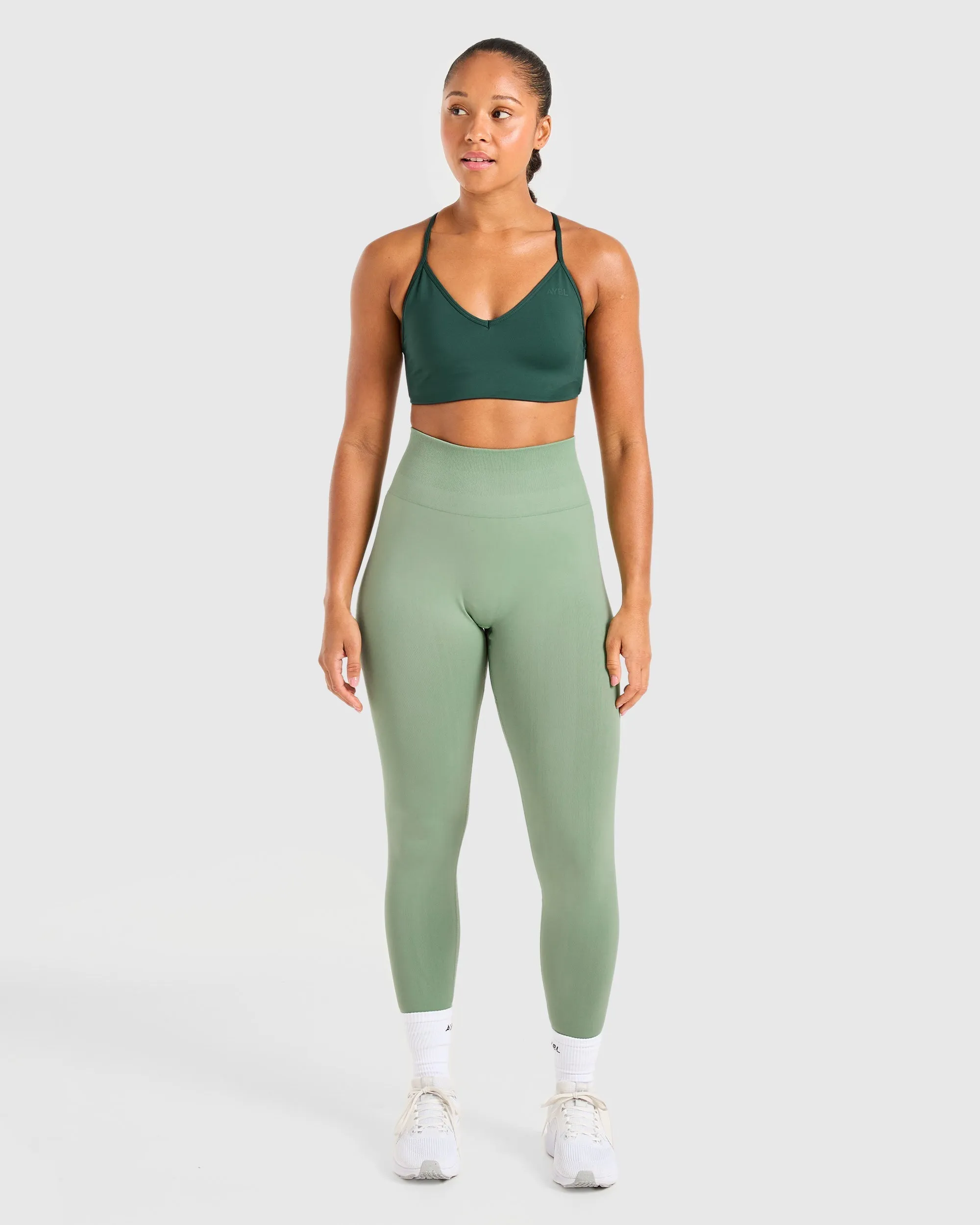 Essential Crossback Sports Bra - Deep Green sold by AYBL product image thumbnail 3