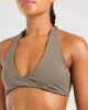 Essential Halterneck Sports Bra - Mocha Brown sold by AYBL