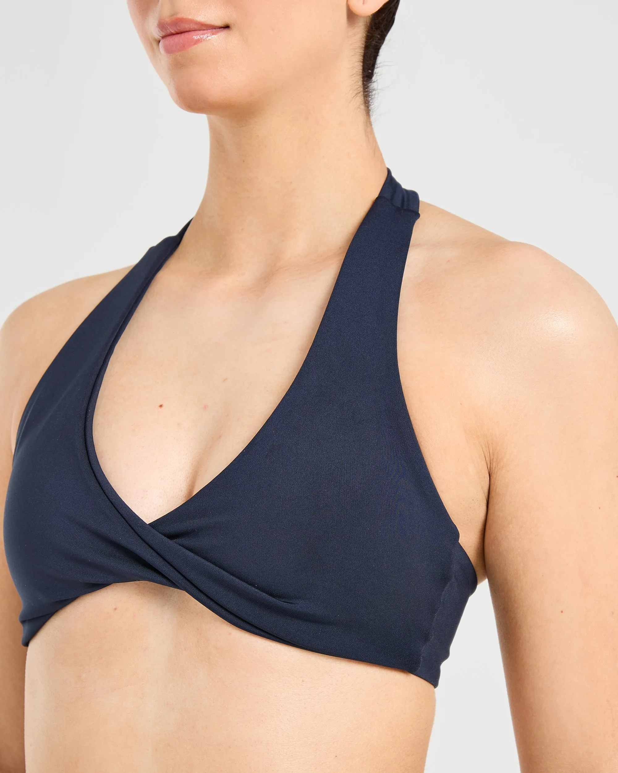 Essential Halterneck Sports Bra - Deep Navy sold by AYBL product image thumbnail 5