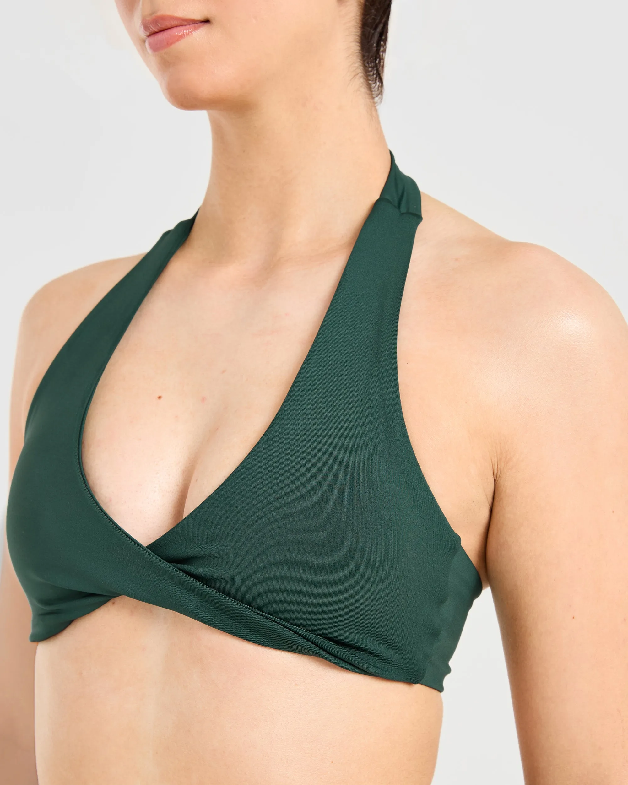 Essential Halterneck Sports Bra - Deep Green sold by AYBL product image thumbnail 5