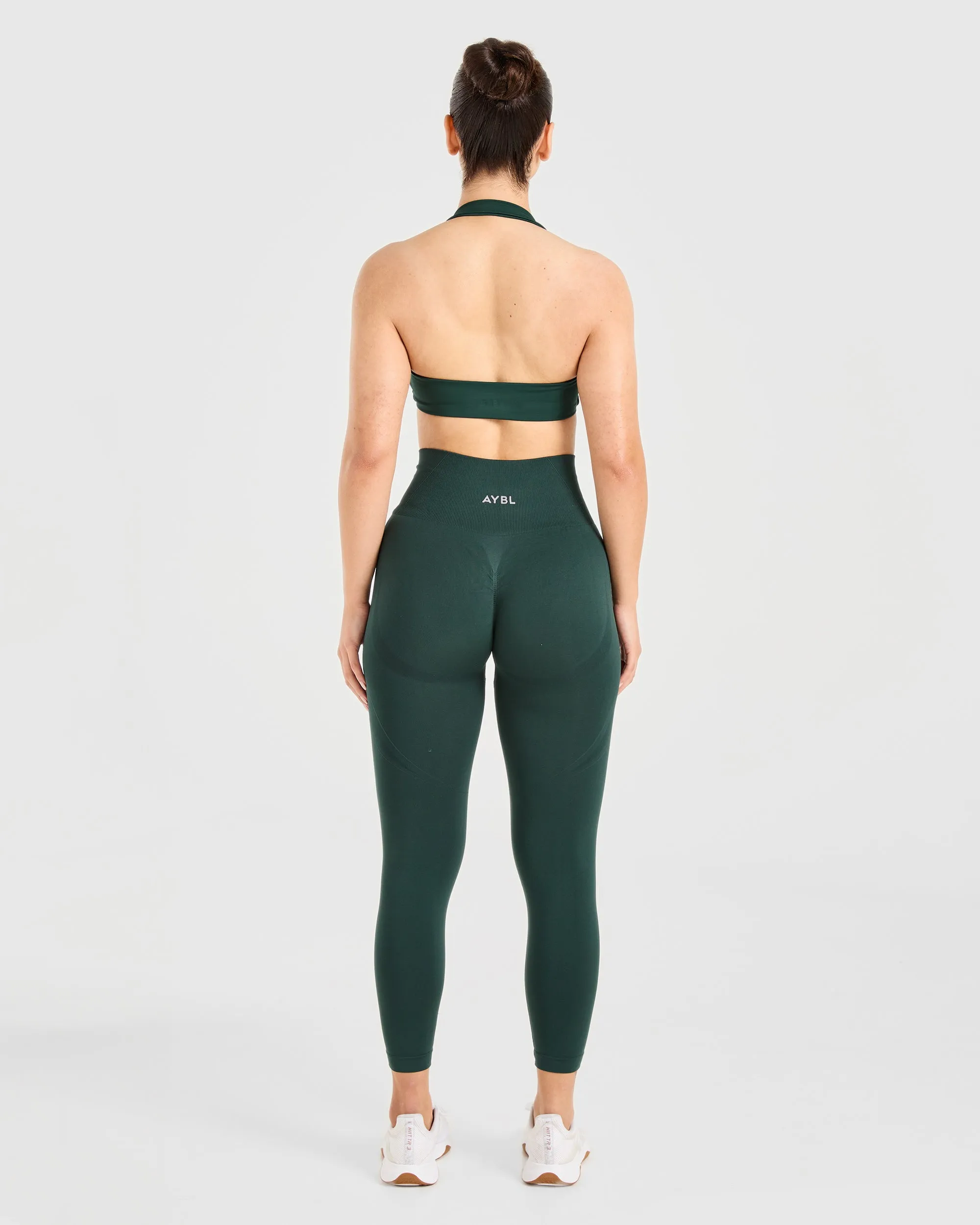 Essential Halterneck Sports Bra - Deep Green sold by AYBL product image thumbnail 4