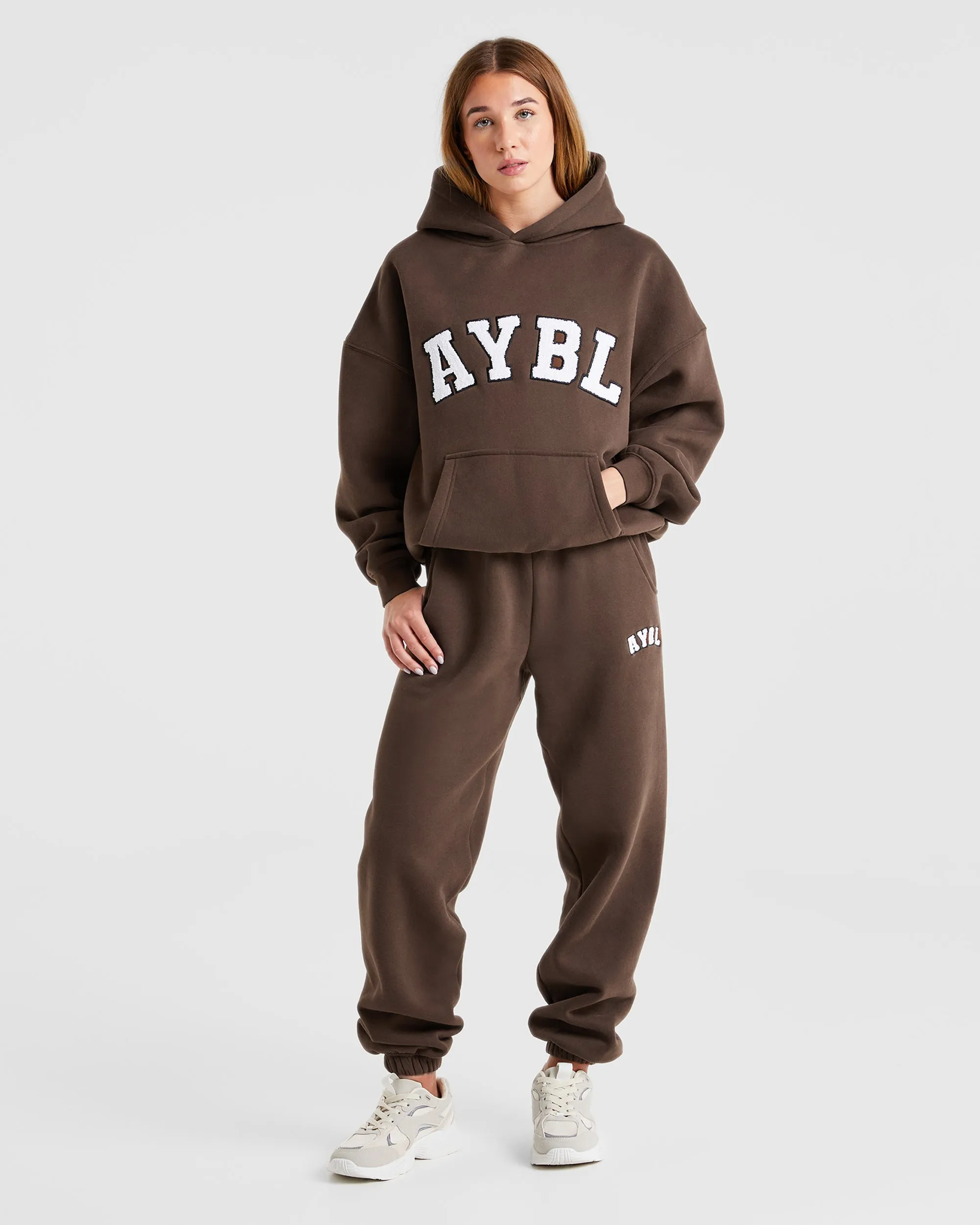 Varsity Oversized Joggers - Brown sold by AYBL product image thumbnail 3