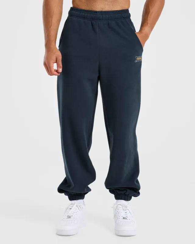 Athletics Oversized Joggers - Navy sold by AYBL
