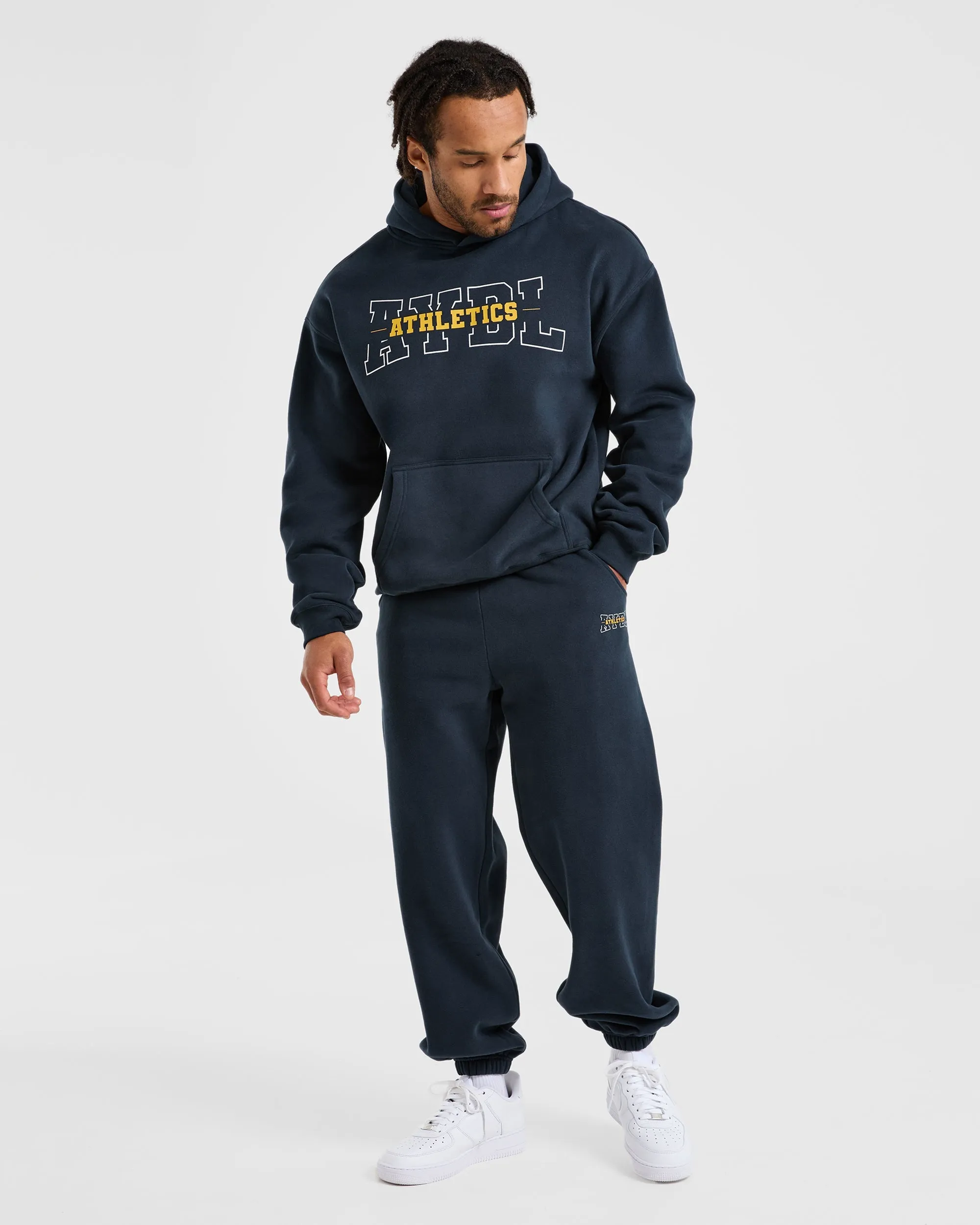 Athletics Oversized Hoodie - Navy sold by AYBL product image thumbnail 3