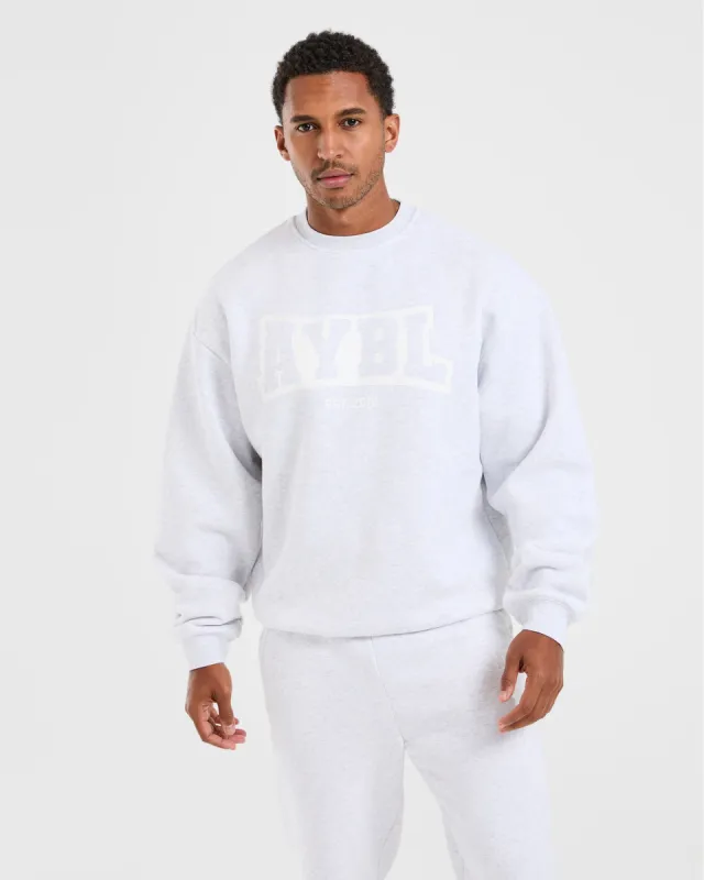 Academy Oversized Sweater - Grey Marl sold by AYBL