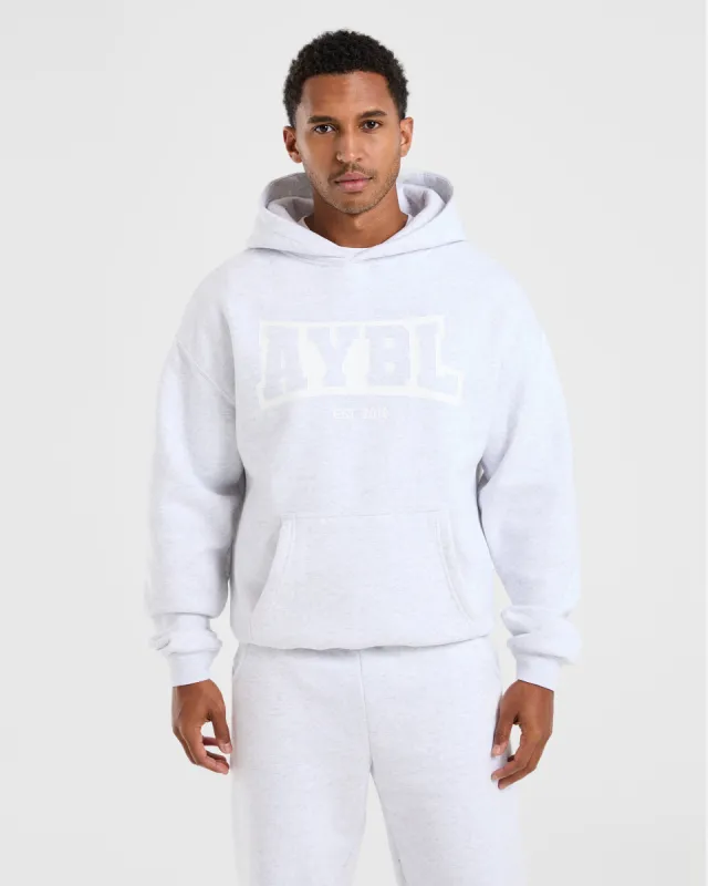 Academy Oversized Hoodie - Grey Marl sold by AYBL