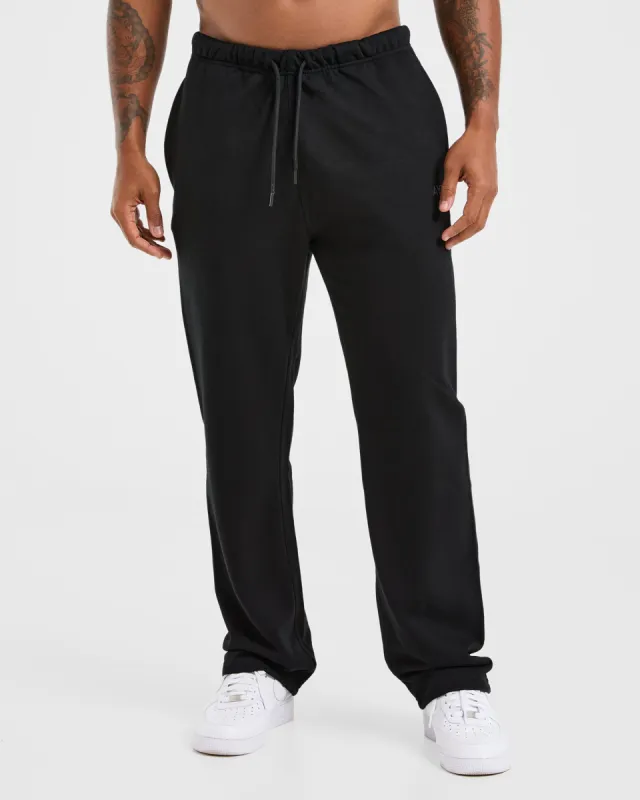 Craft Oversized Straight Leg Joggers - Black made by AYBL
