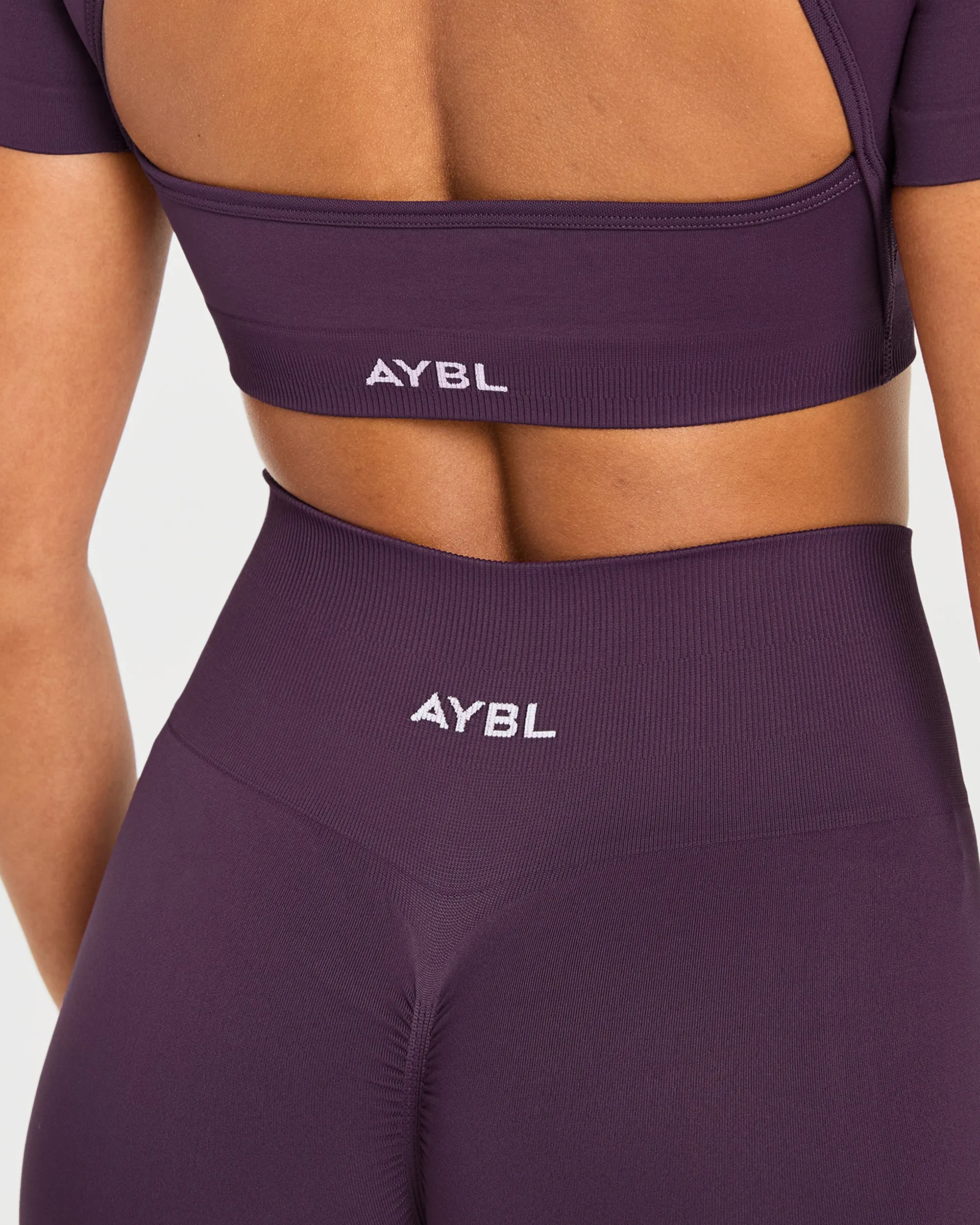 Power Seamless Shorts - Grape Wine sold by AYBL product image thumbnail 5