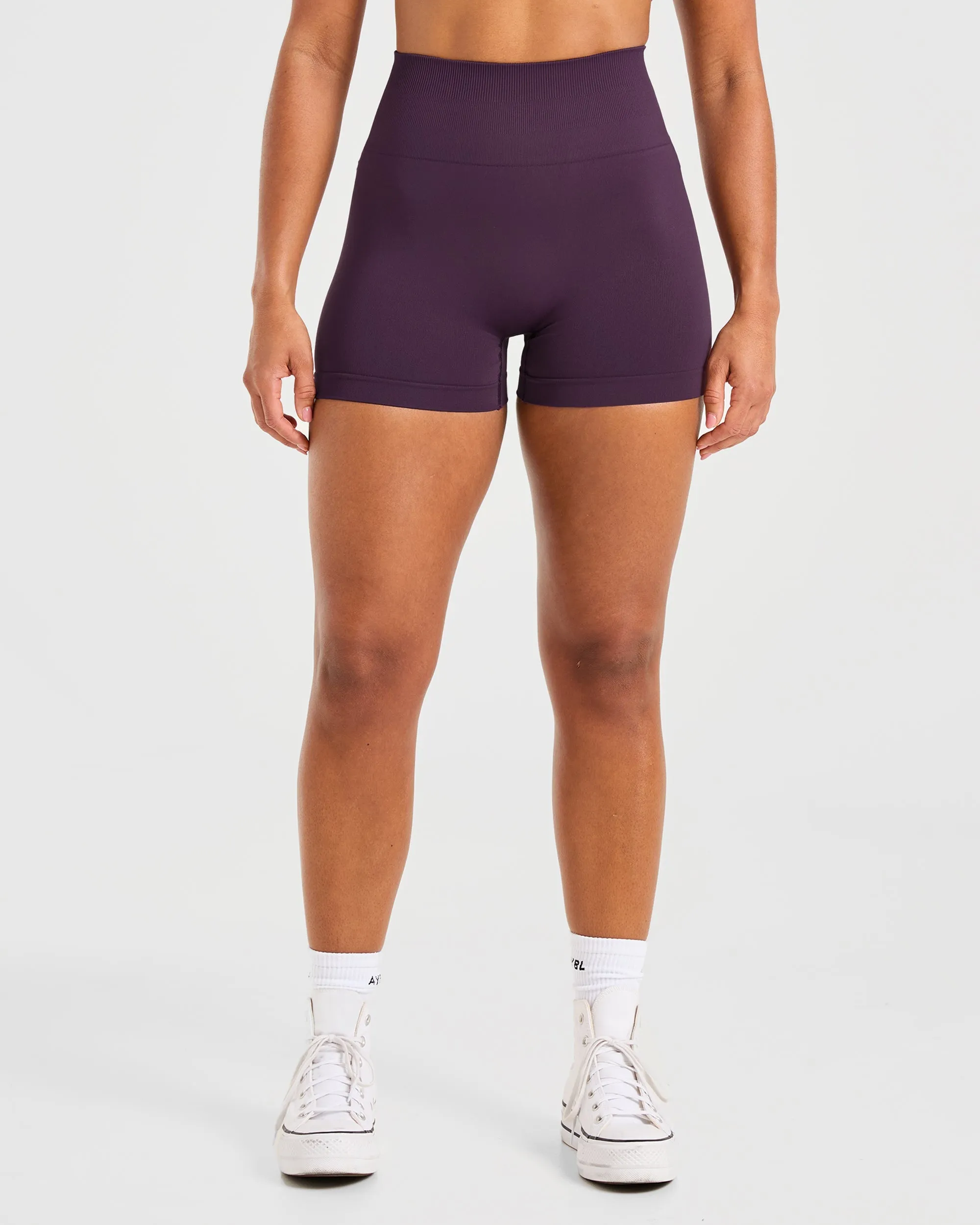 Power Seamless Shorts - Grape Wine sold by AYBL