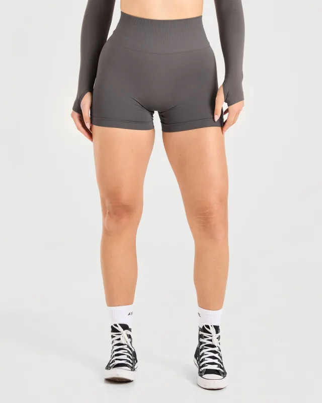 Power Seamless Shorts - Charcoal sold by AYBL