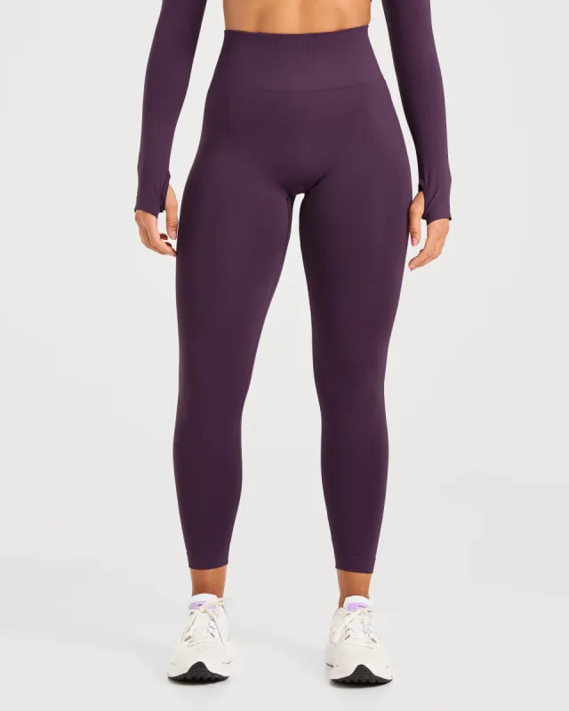 Power Seamless Leggings - Grape Wine sold by AYBL