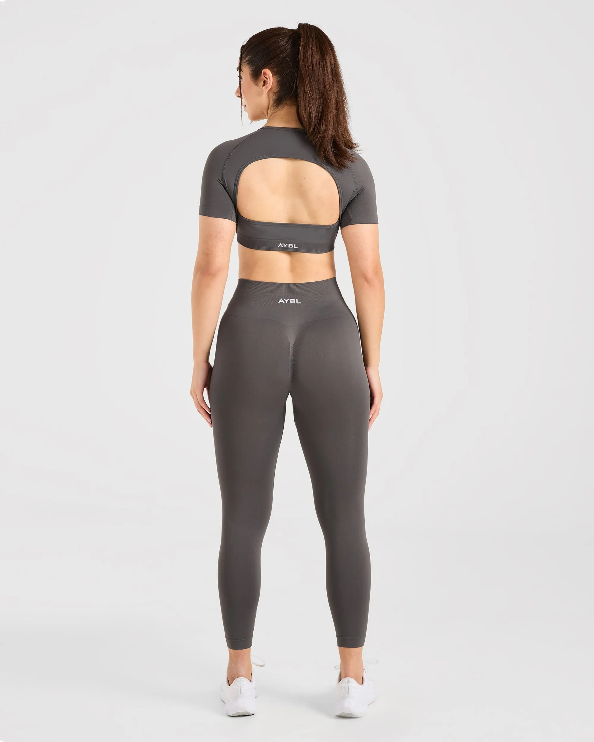 Power Seamless Leggings - Charcoal sold by AYBL product image thumbnail 4