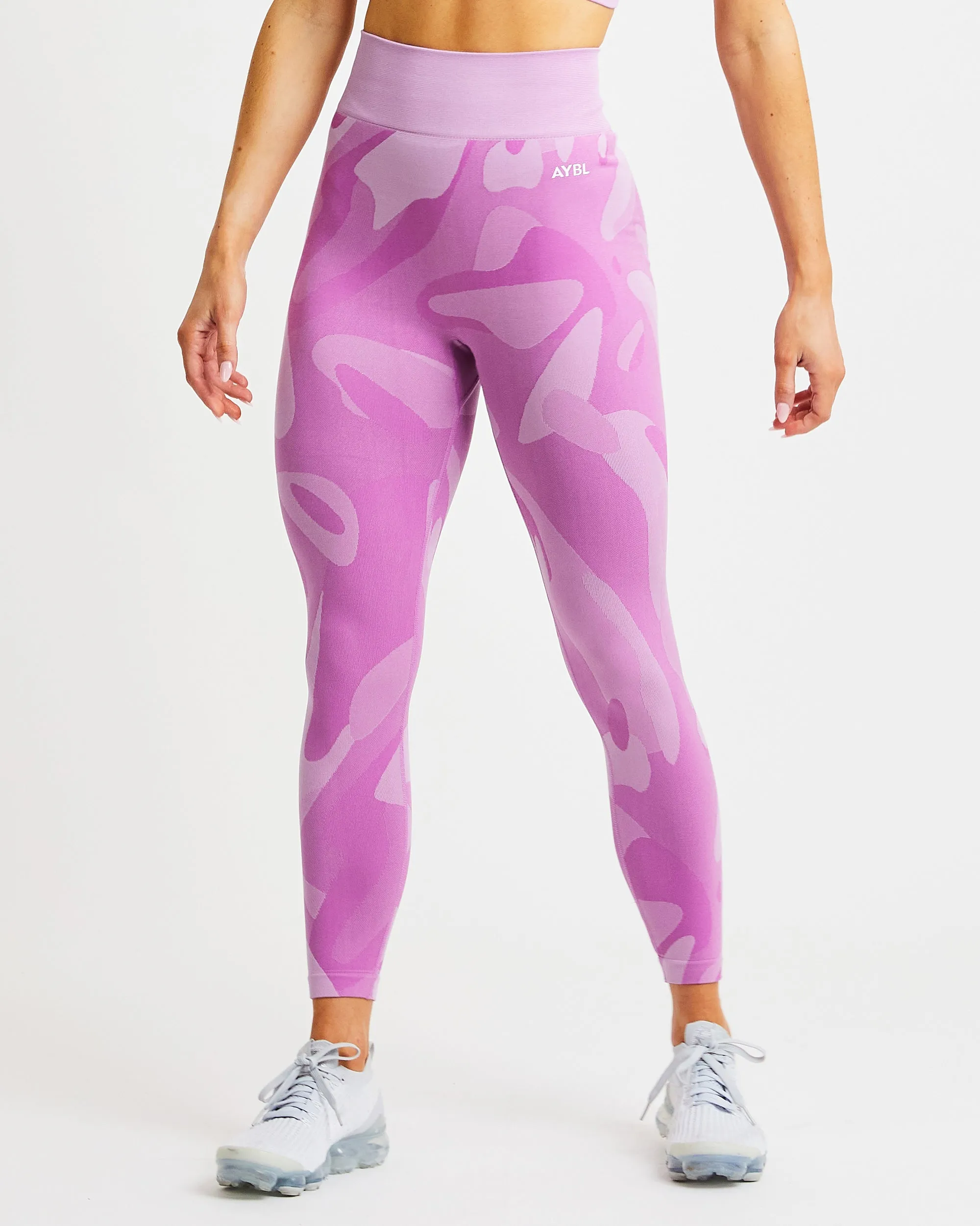 Abstract Seamless Leggings - Orchid Purple sold by AYBL