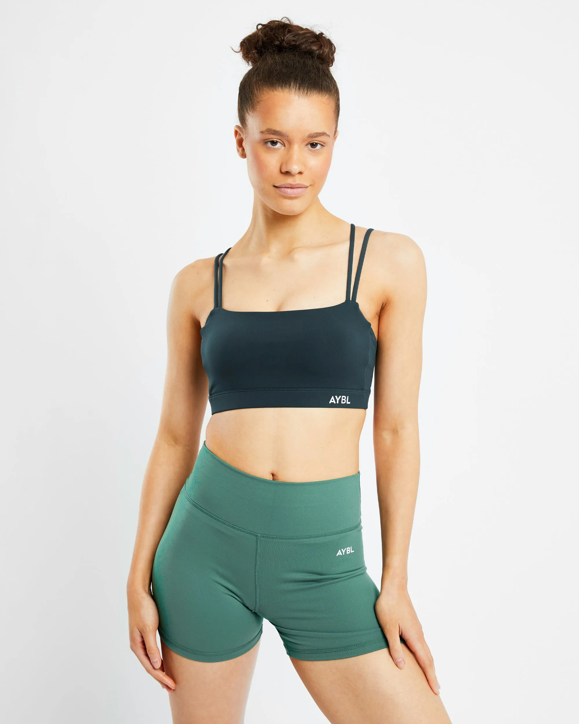 Essential Bandeau Sports Bra - Forest Green sold by AYBL