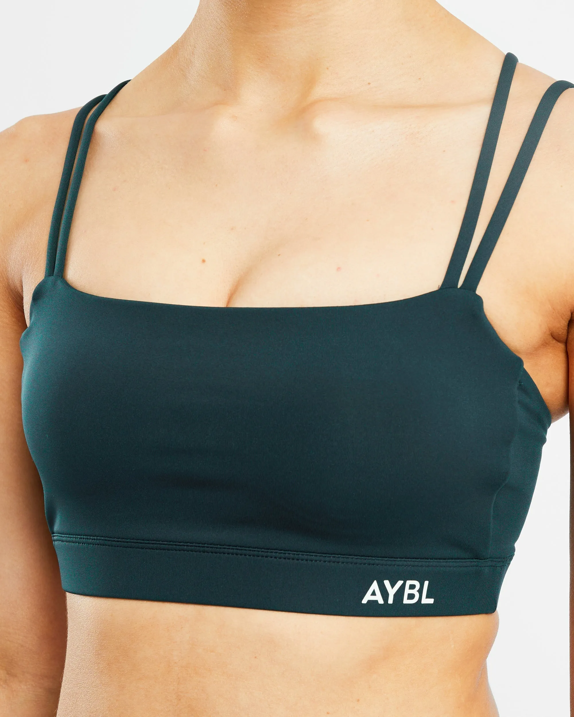 Essential Bandeau Sports Bra - Forest Green sold by AYBL product image thumbnail 5