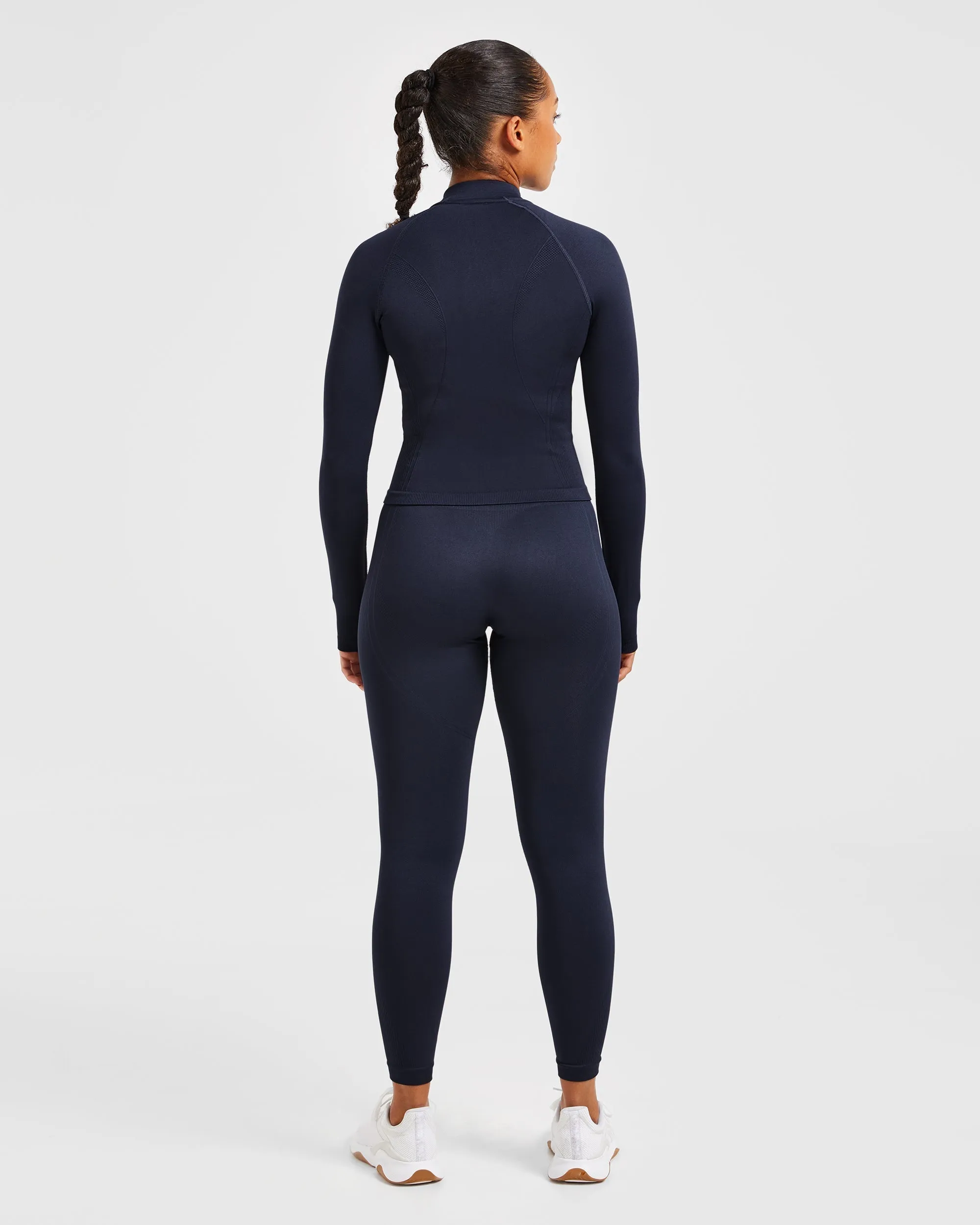 Balance V3 Seamless Zip Jacket - Navy sold by AYBL product image thumbnail 4