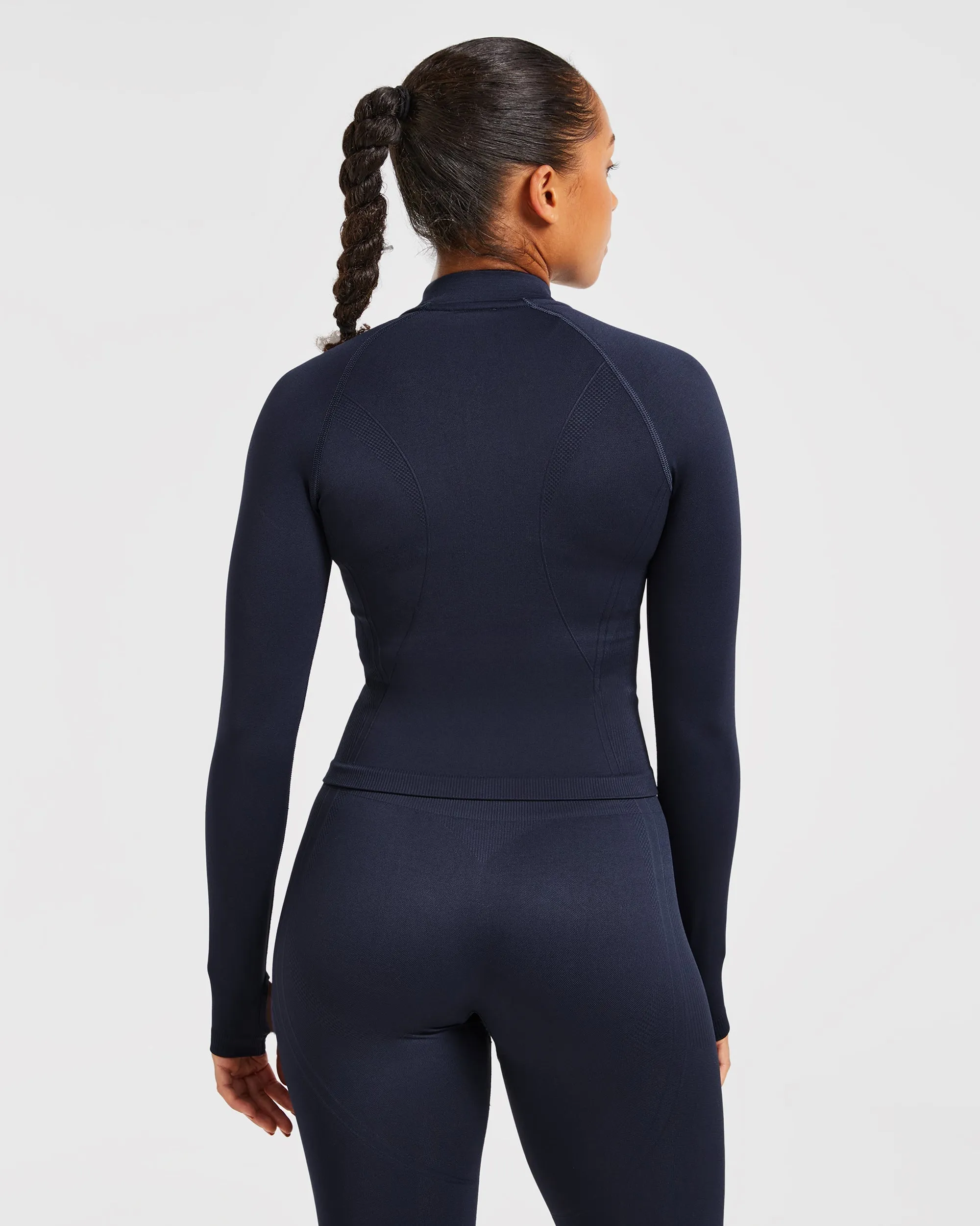 Balance V3 Seamless Zip Jacket - Navy sold by AYBL product image thumbnail 2