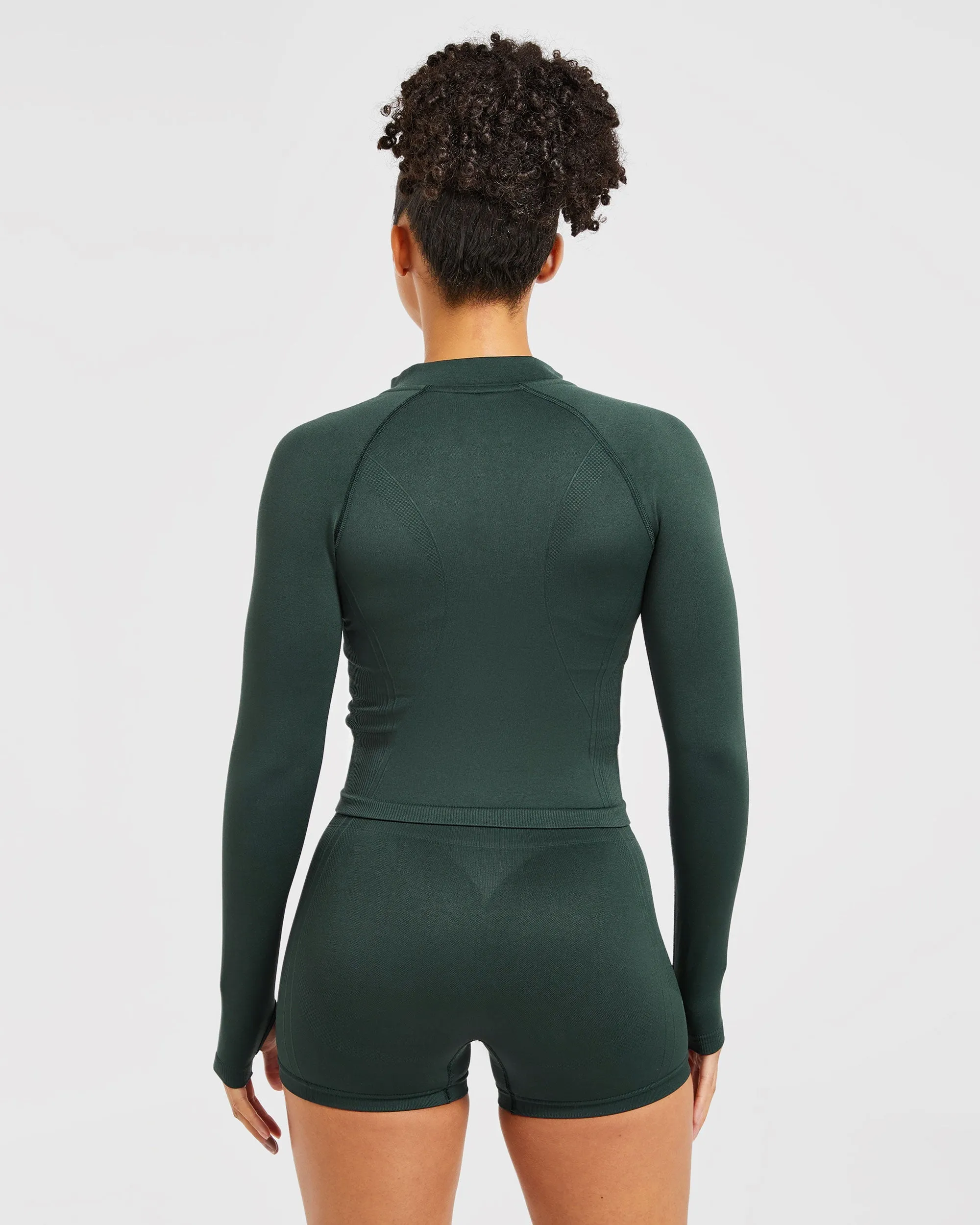 Balance V3 Seamless Zip Jacket - Dark Green sold by AYBL product image thumbnail 2
