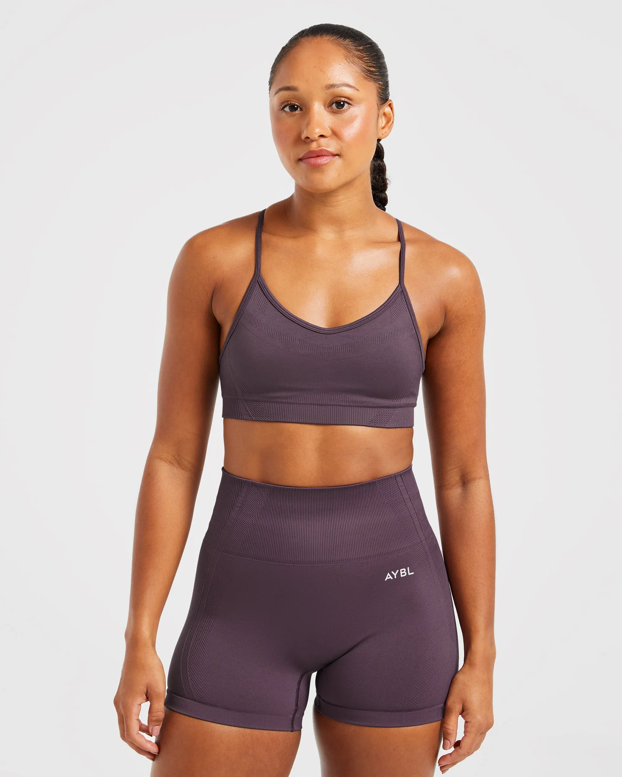 Balance V3 Seamless Strappy Sports Bra - Purple sold by AYBL