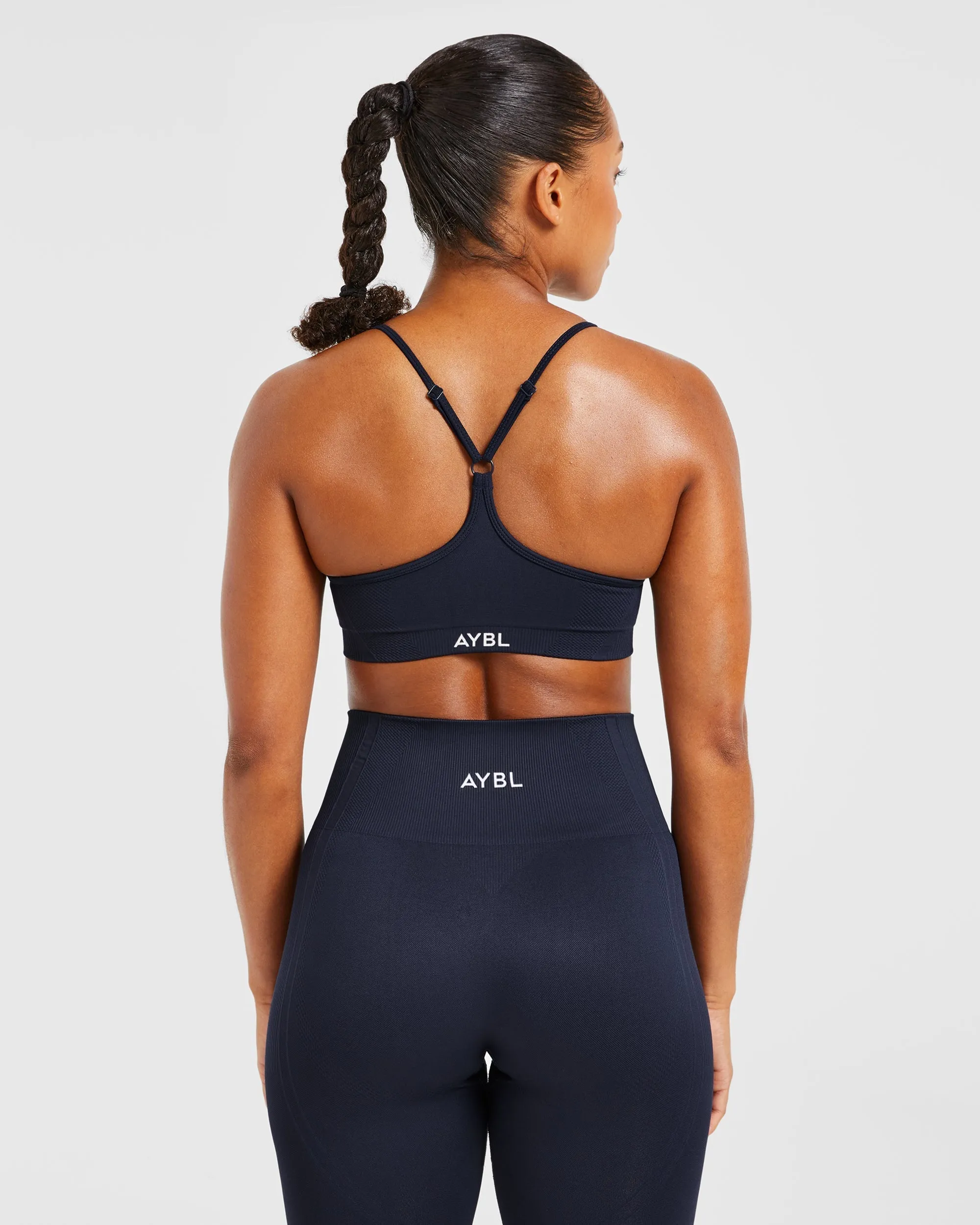 Balance V3 Seamless Strappy Sports Bra - Navy sold by AYBL product image thumbnail 2