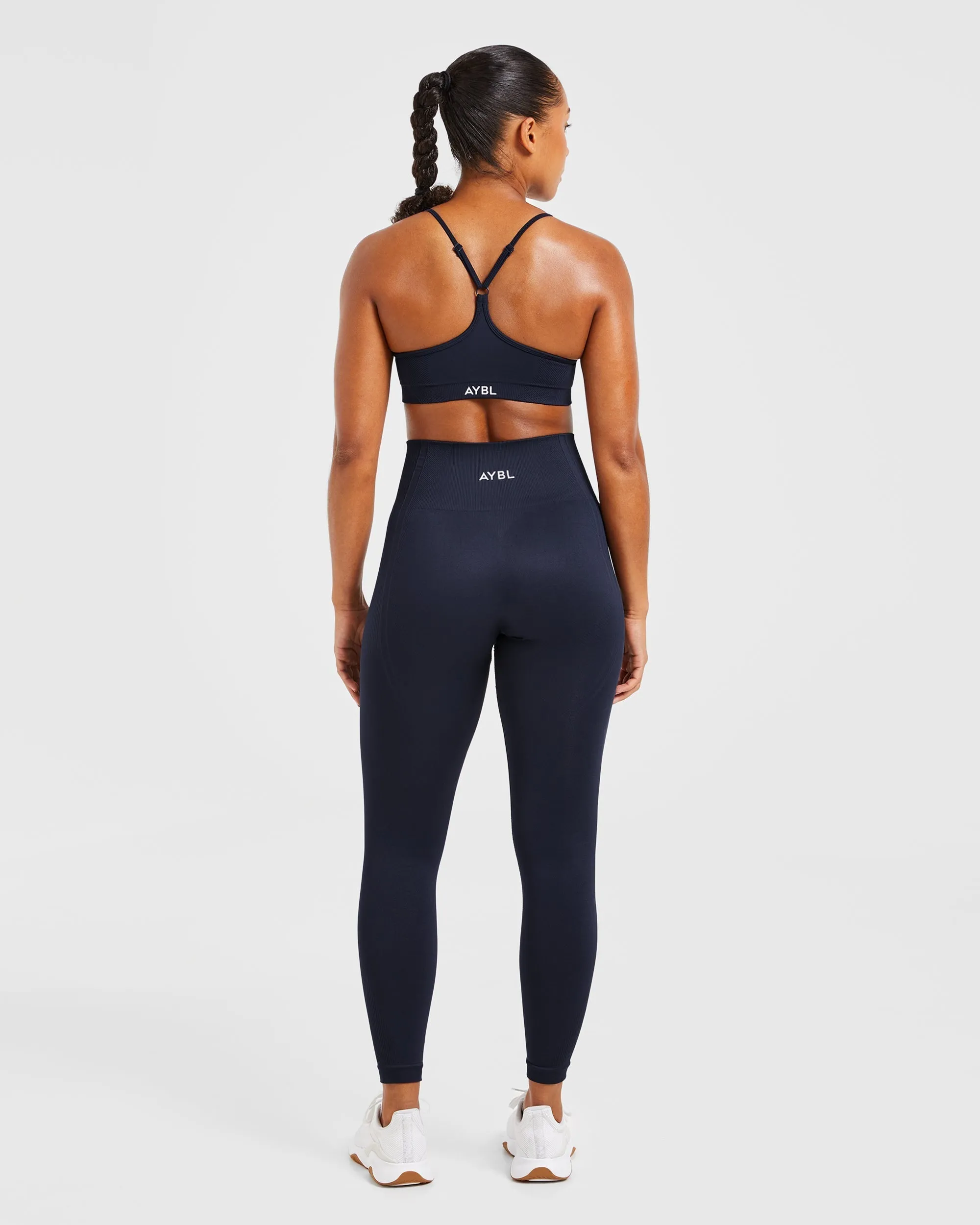 Balance V3 Seamless Strappy Sports Bra - Navy sold by AYBL product image thumbnail 4