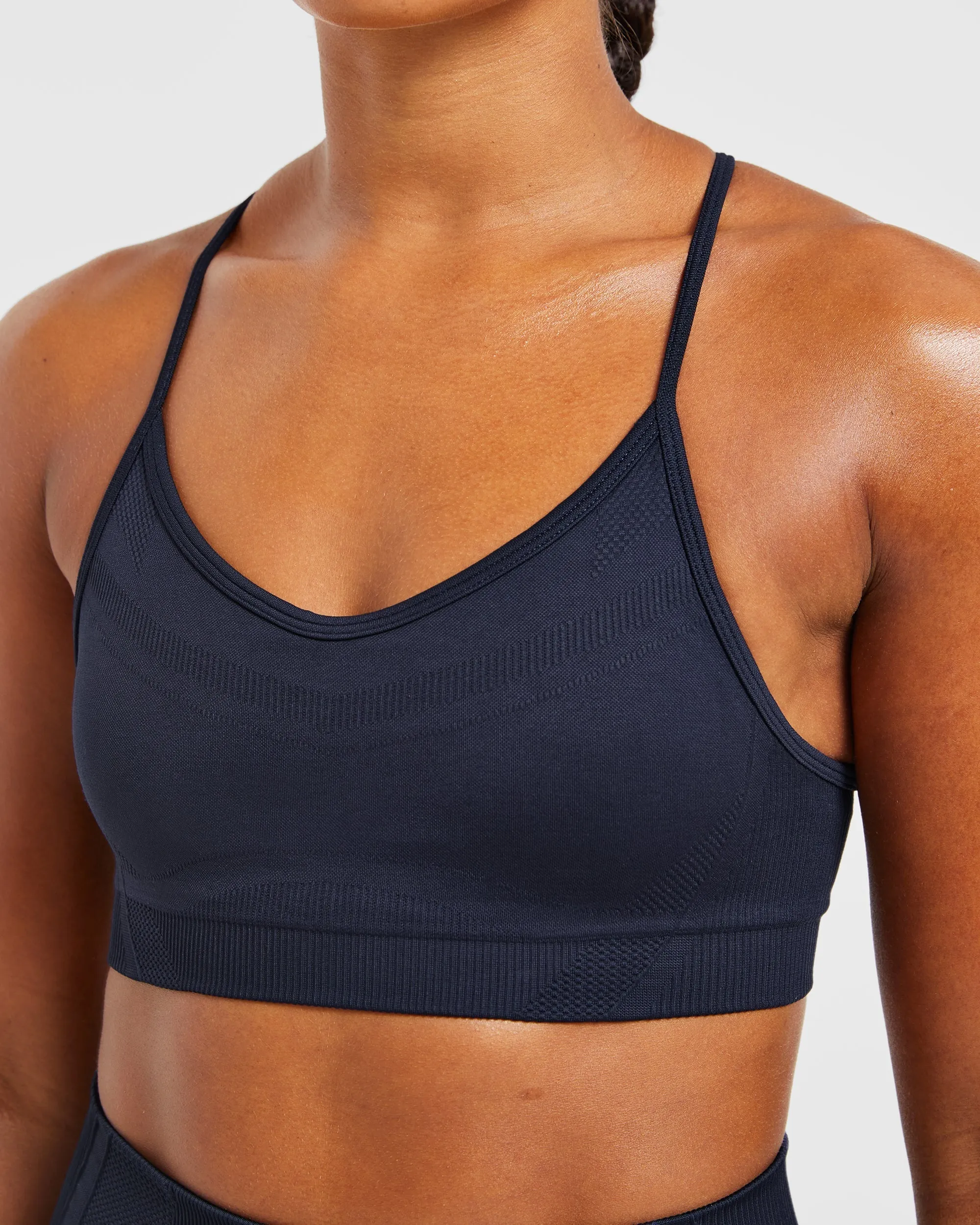 Balance V3 Seamless Strappy Sports Bra - Navy sold by AYBL product image thumbnail 5