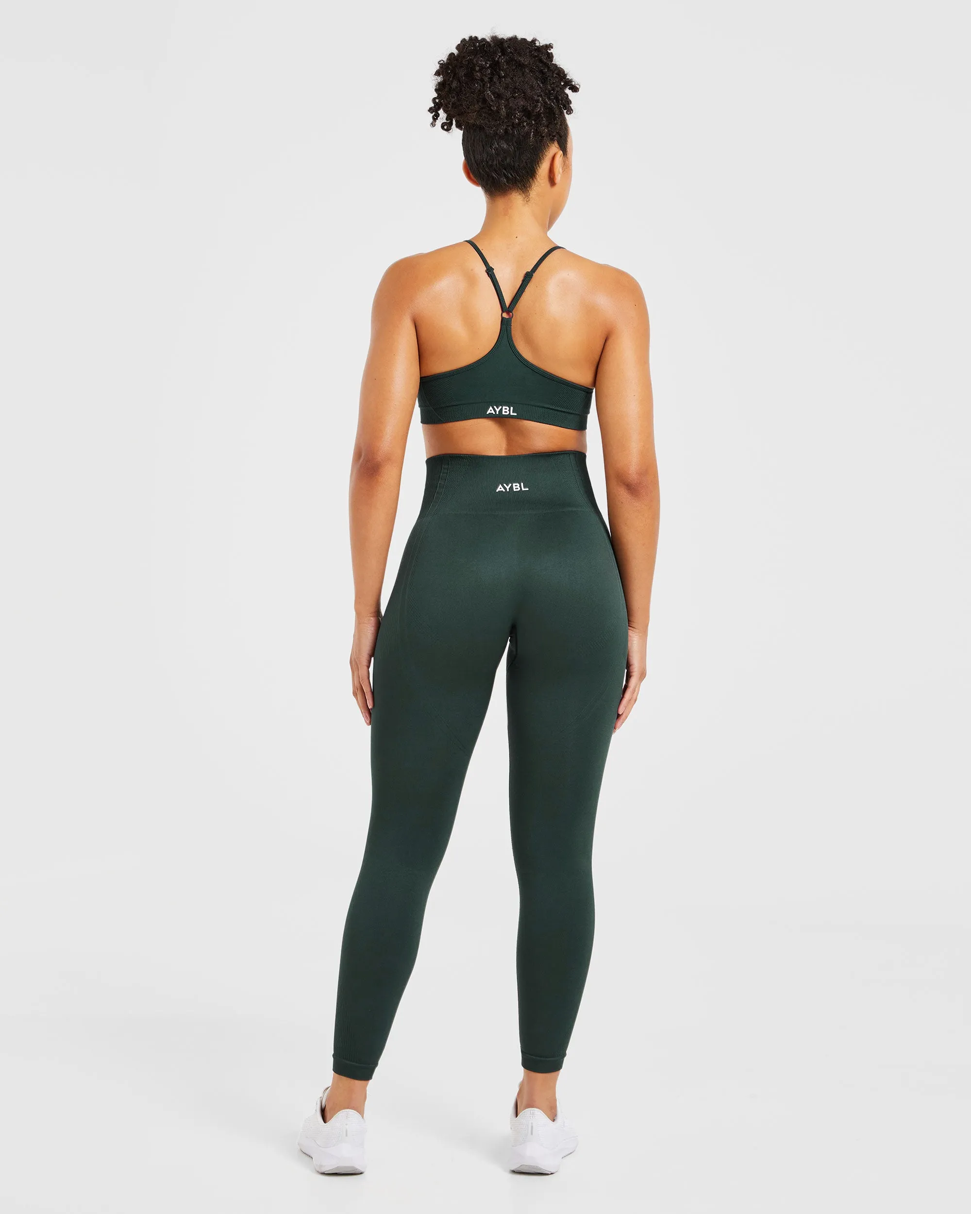 Balance V3 Seamless Strappy Sports Bra - Dark Green sold by AYBL product image thumbnail 4