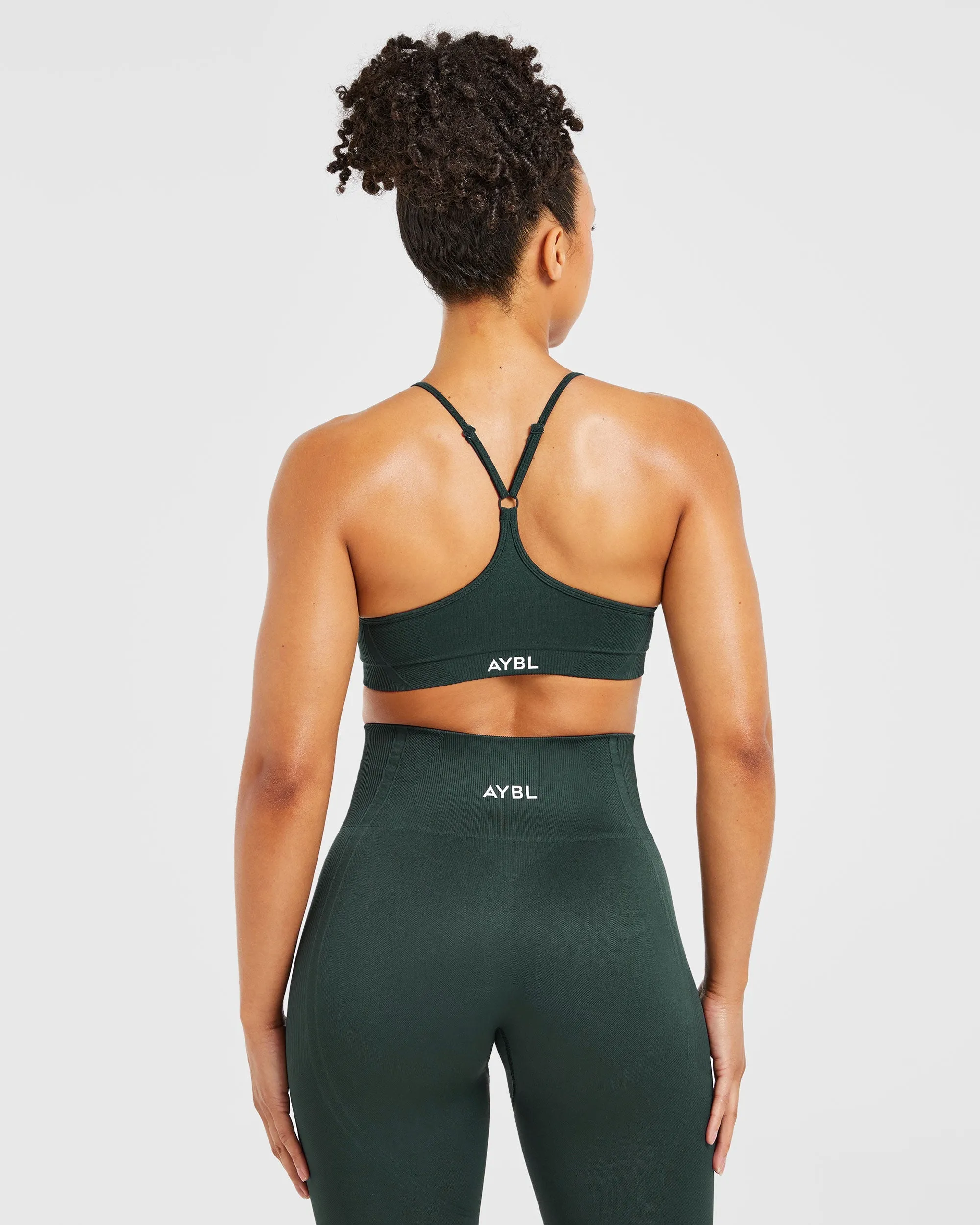 Balance V3 Seamless Strappy Sports Bra - Dark Green sold by AYBL product image thumbnail 2