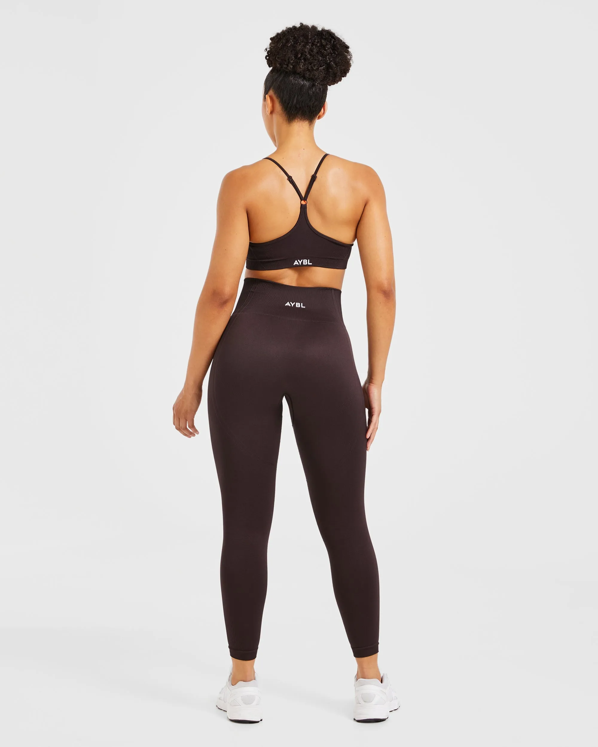 Balance V3 Seamless Strappy Sports Bra - Dark Brown sold by AYBL product image thumbnail 4