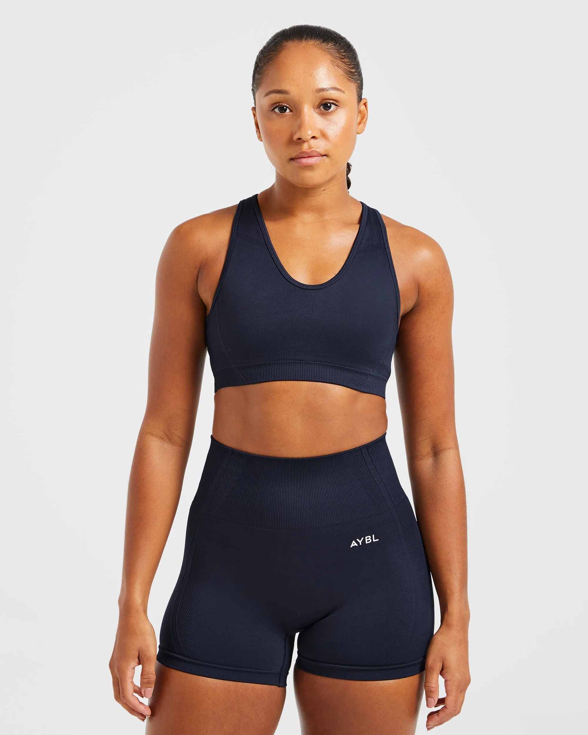 Balance V3 Seamless Sports Bra - Navy sold by AYBL