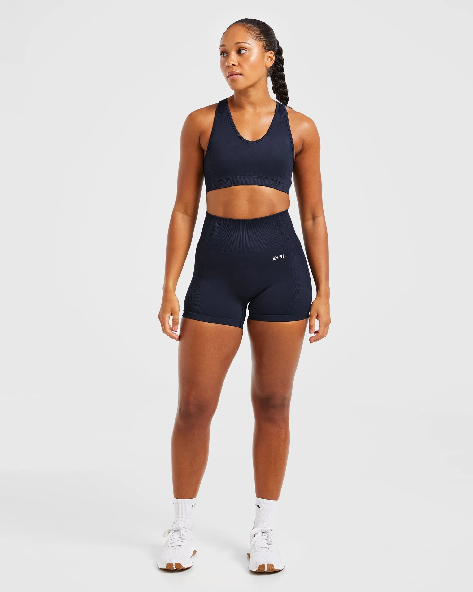 Balance V3 Seamless Sports Bra - Navy sold by AYBL product image thumbnail 3
