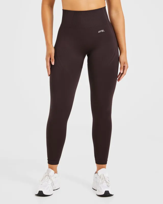 Balance V3 Seamless Leggings - Dark Brown sold by AYBL