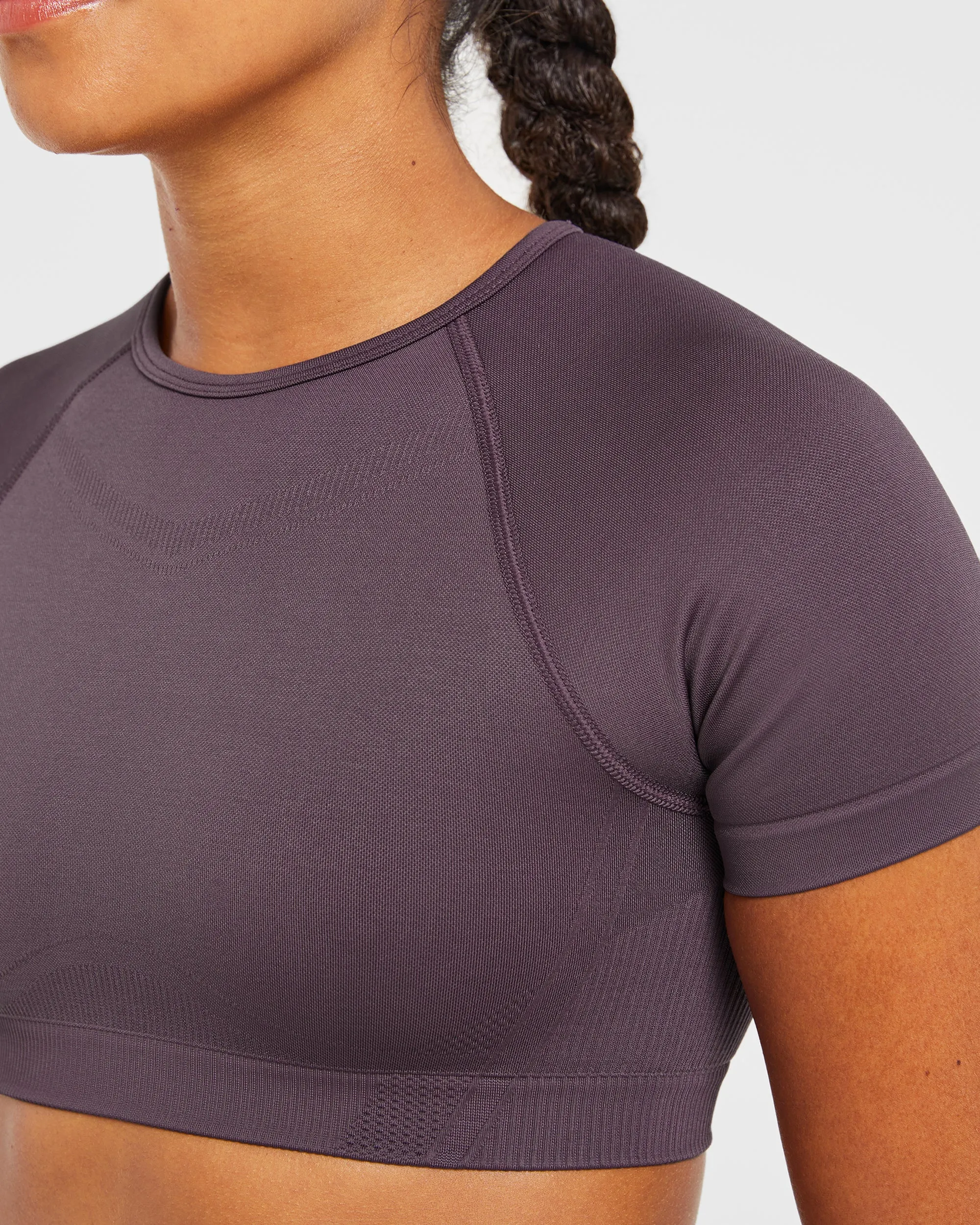 Balance V3 Seamless Crop Top - Purple sold by AYBL product image thumbnail 5