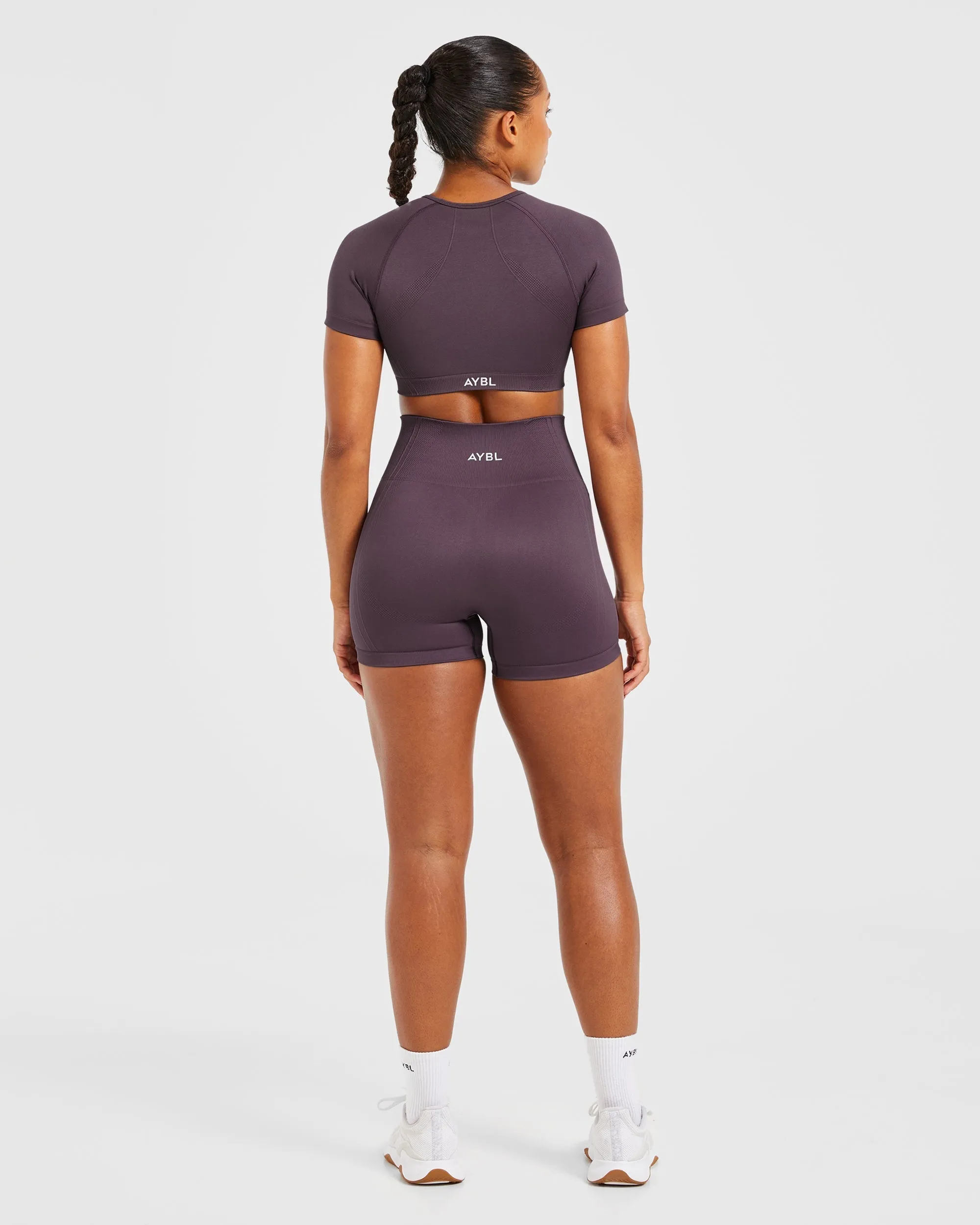 Balance V3 Seamless Crop Top - Purple sold by AYBL product image thumbnail 4