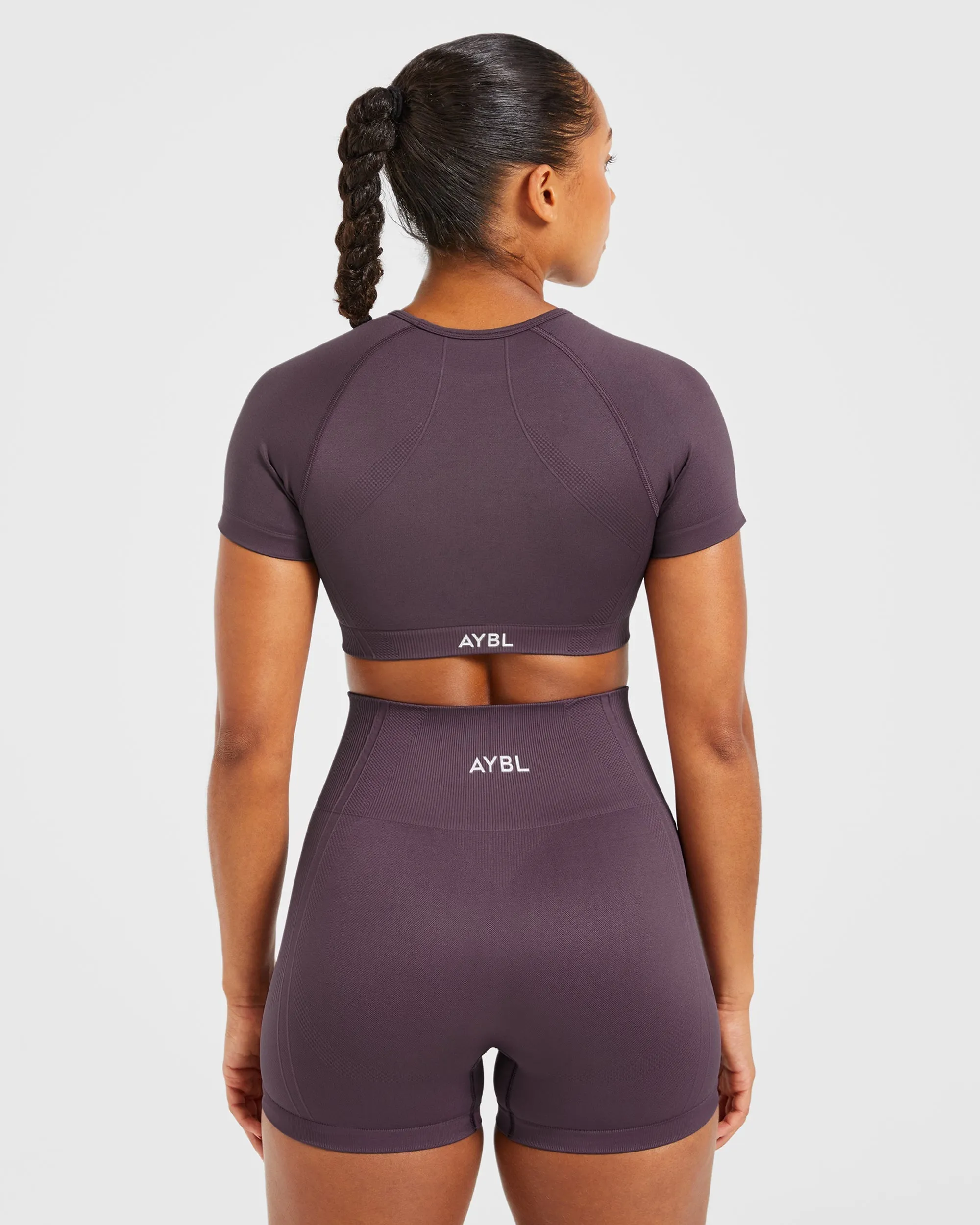 Balance V3 Seamless Crop Top - Purple sold by AYBL product image thumbnail 2