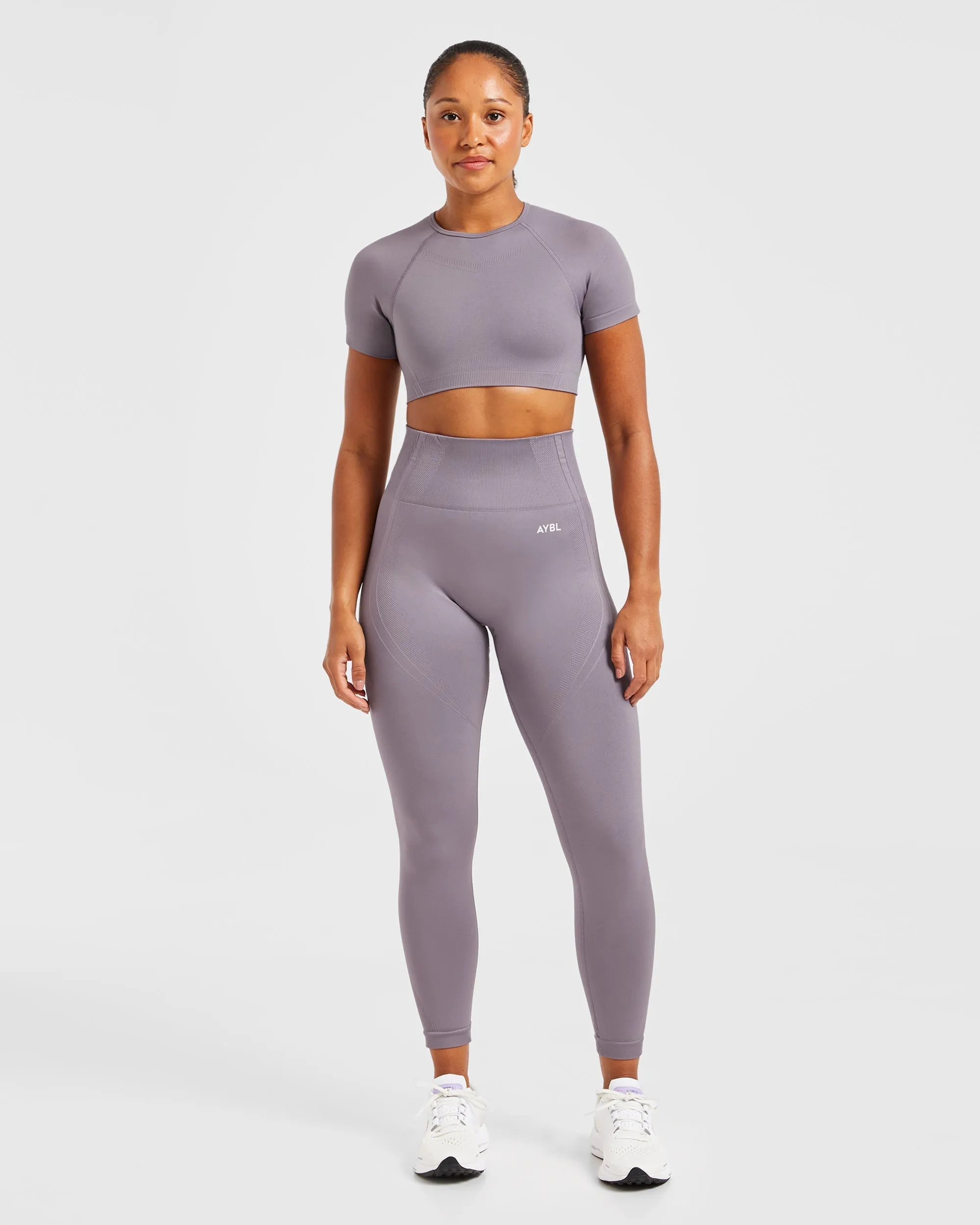 Balance V3 Seamless Crop Top - Mauve sold by AYBL product image thumbnail 3