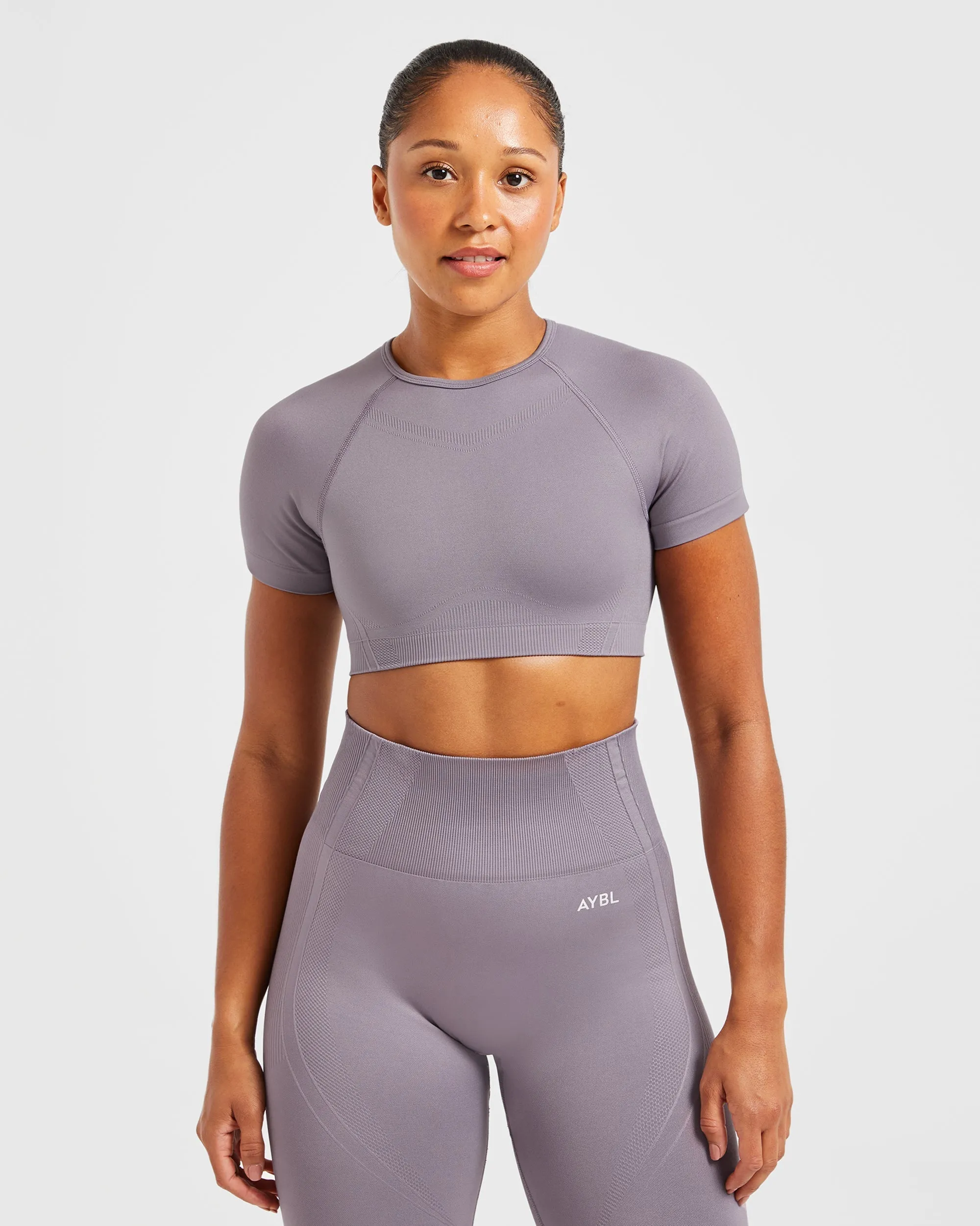 Balance V3 Seamless Crop Top - Mauve sold by AYBL