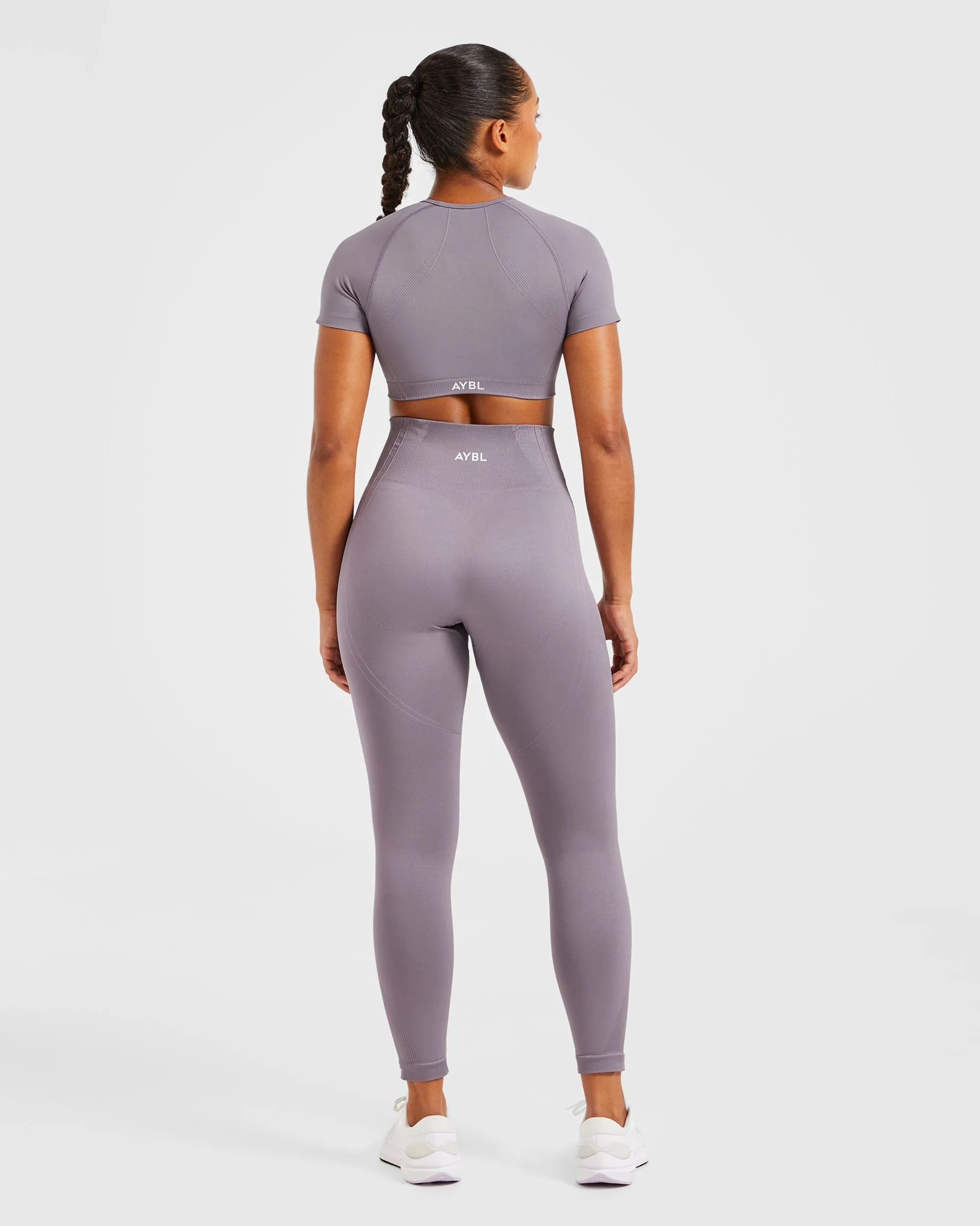 Balance V3 Seamless Crop Top - Mauve sold by AYBL product image thumbnail 4
