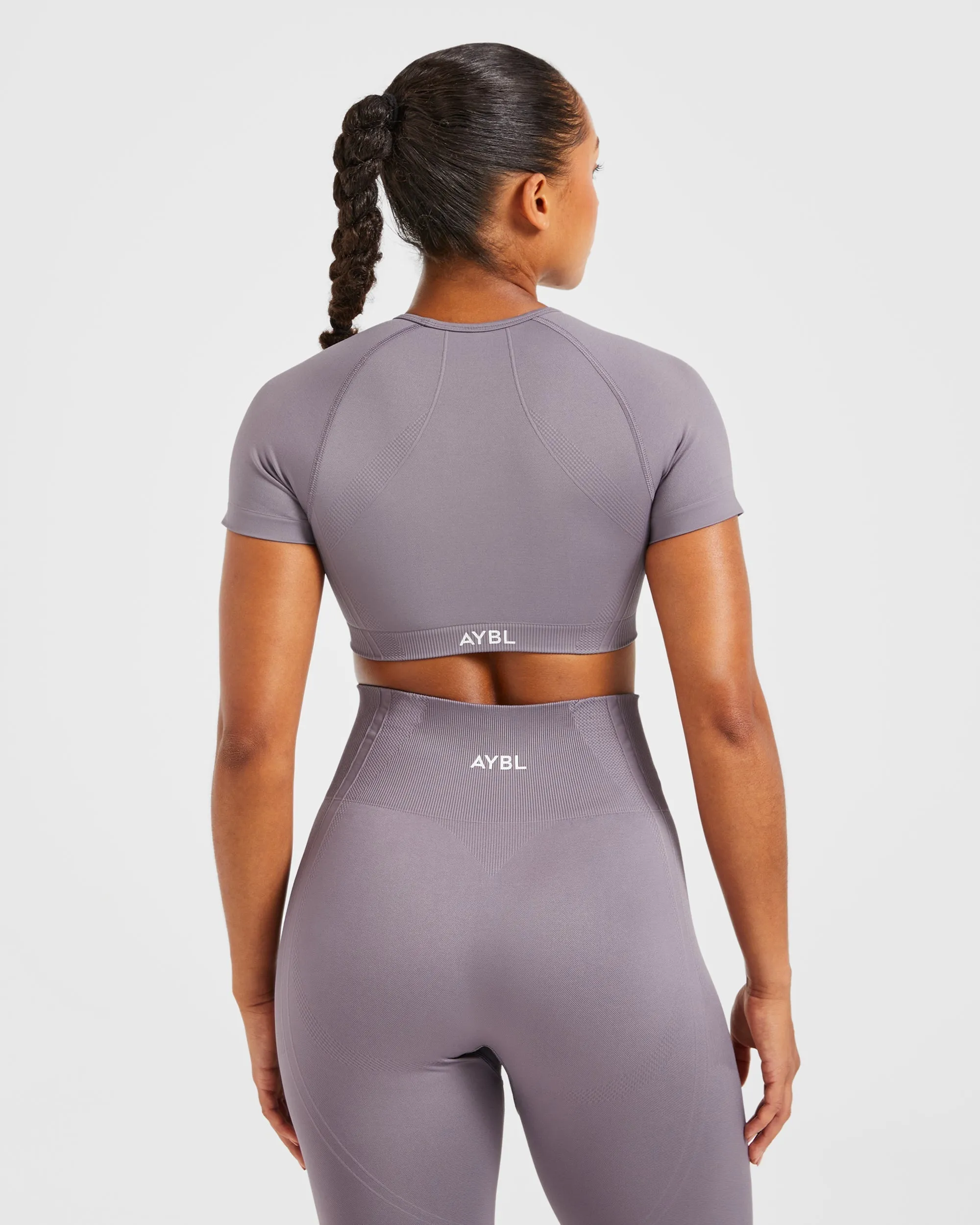 Balance V3 Seamless Crop Top - Mauve sold by AYBL product image thumbnail 2